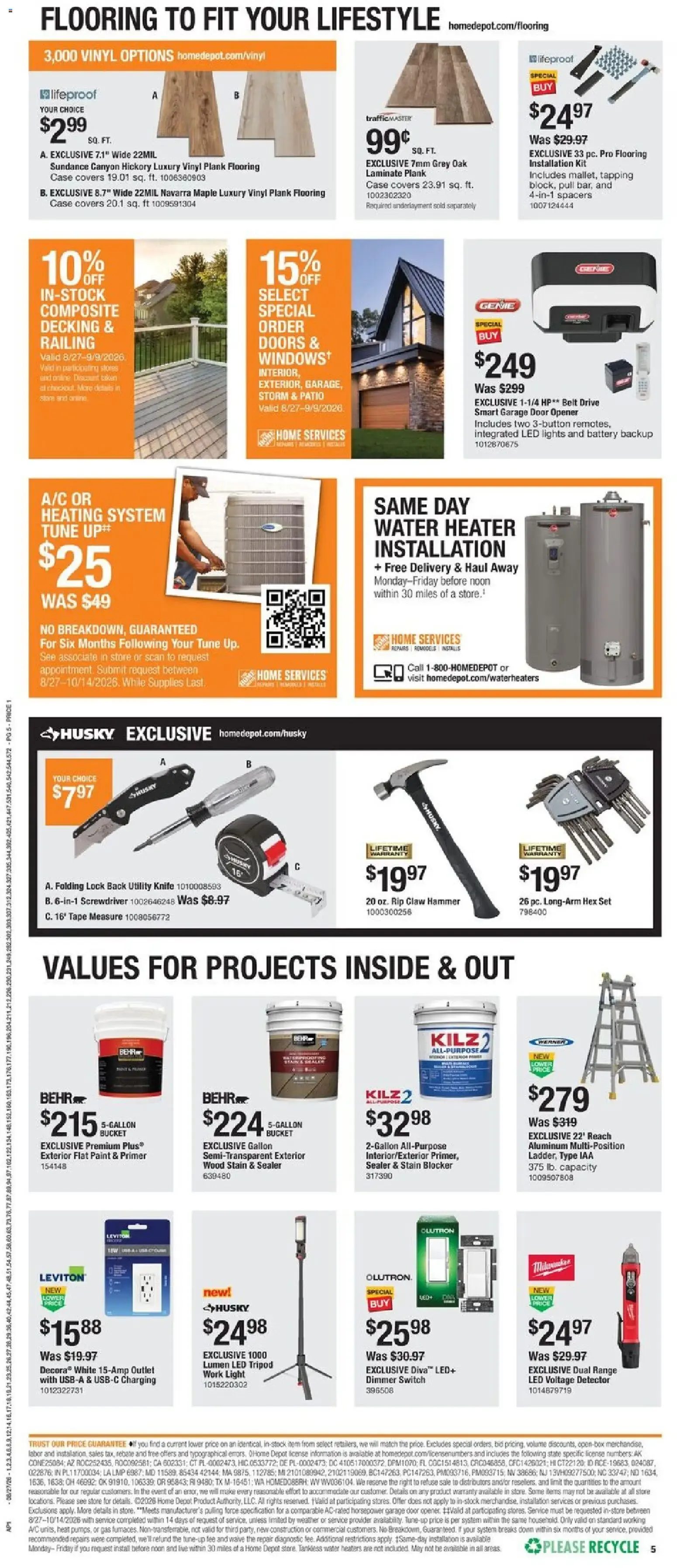 Weekly ad Home Depot Weekly Ad from 08/27/2026 - Flyer from August 27 to September 9 2026 - Page 5