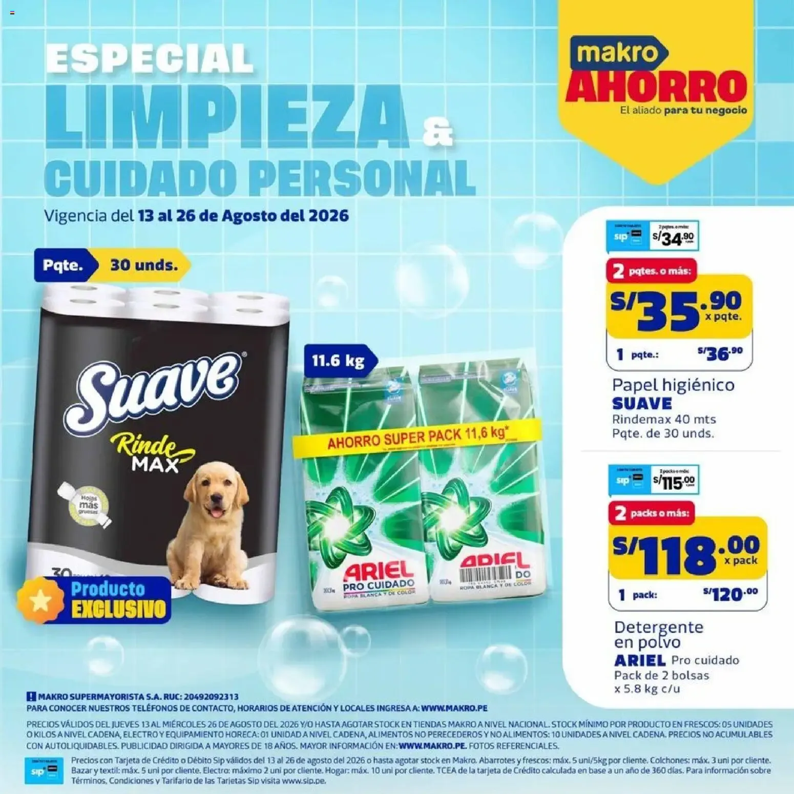 Catalogo de Catálogo Makro - Catálogo Esp Limpieza online del 13/08/2026 13 de agosto al 26 de agosto 2026 - Pag 1