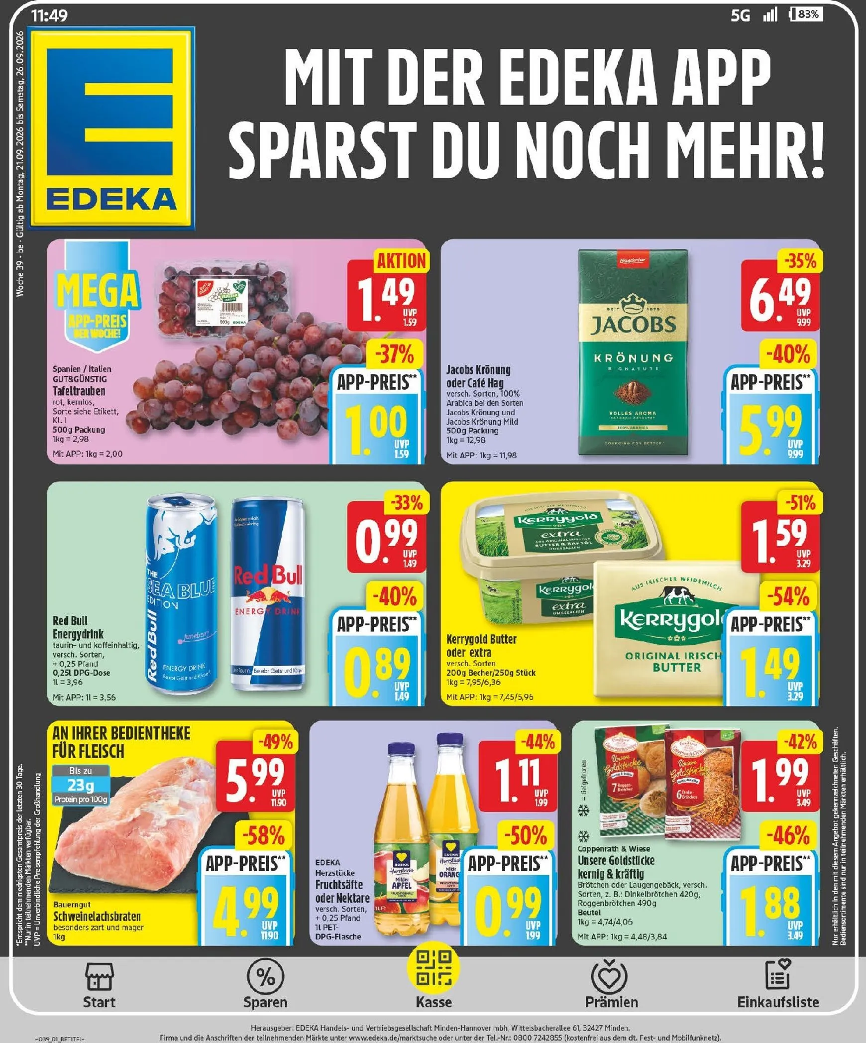 MIT DER EDEKA APP SPARST DU NOCH MEHR!