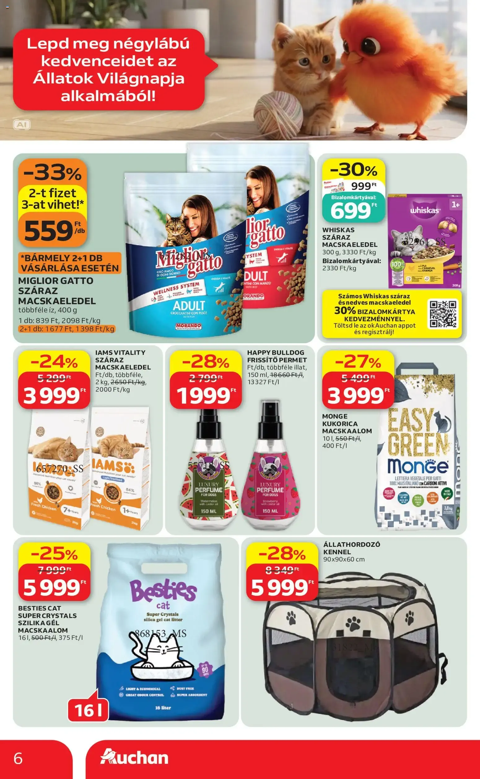 Katalógus Auchan Hipermarket: Ofertas Día Mundial de los Animales szeptember 24.-tól október 7.-ig 2026. - Oldal 6