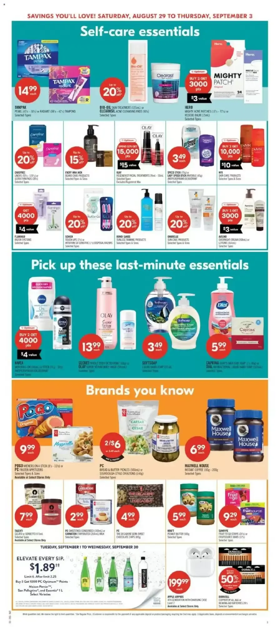Shoppers Drug Mart flyer week 35 from August 29 to September 3 2026 - flyer page 20