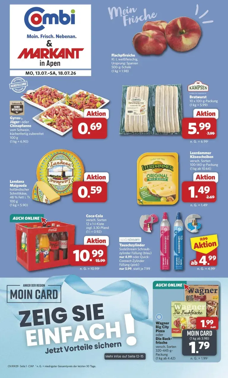 Combi - Apen Prospekt – von Montag 13.07.2026 bis Samstag 18.07.2026 von 13. Juli bis 18. Juli 2026 - Prospekt seite 1