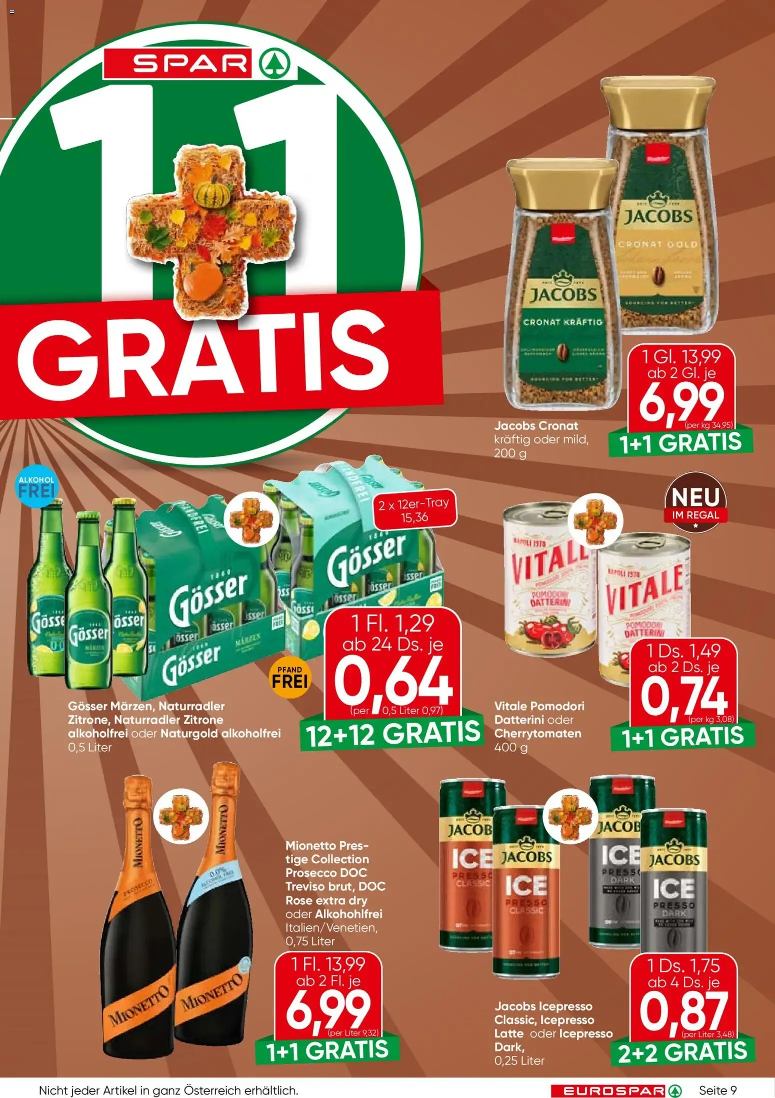 Eurospar Flugblatt von 22.10.2026 - Aktuelle Angebote von 22. Oktober bis 4. November 2026 - Flugblätt seite  9