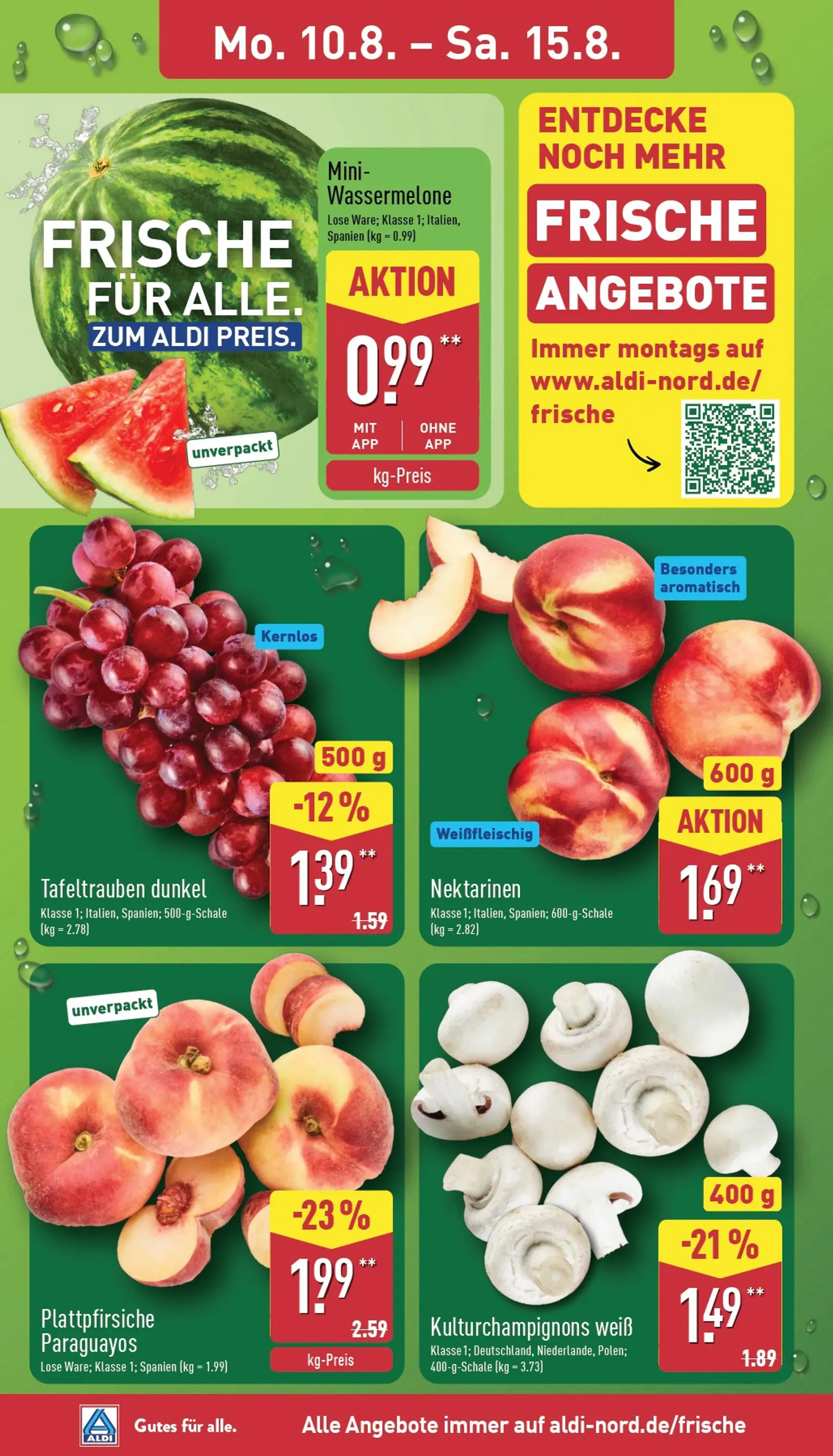 ALDI NORD Prospekt nächste Woche – von Montag 10.08.2026 bis Samstag 15.08.2026 von 10. August bis 15. August 2026 - Prospekt seite 2