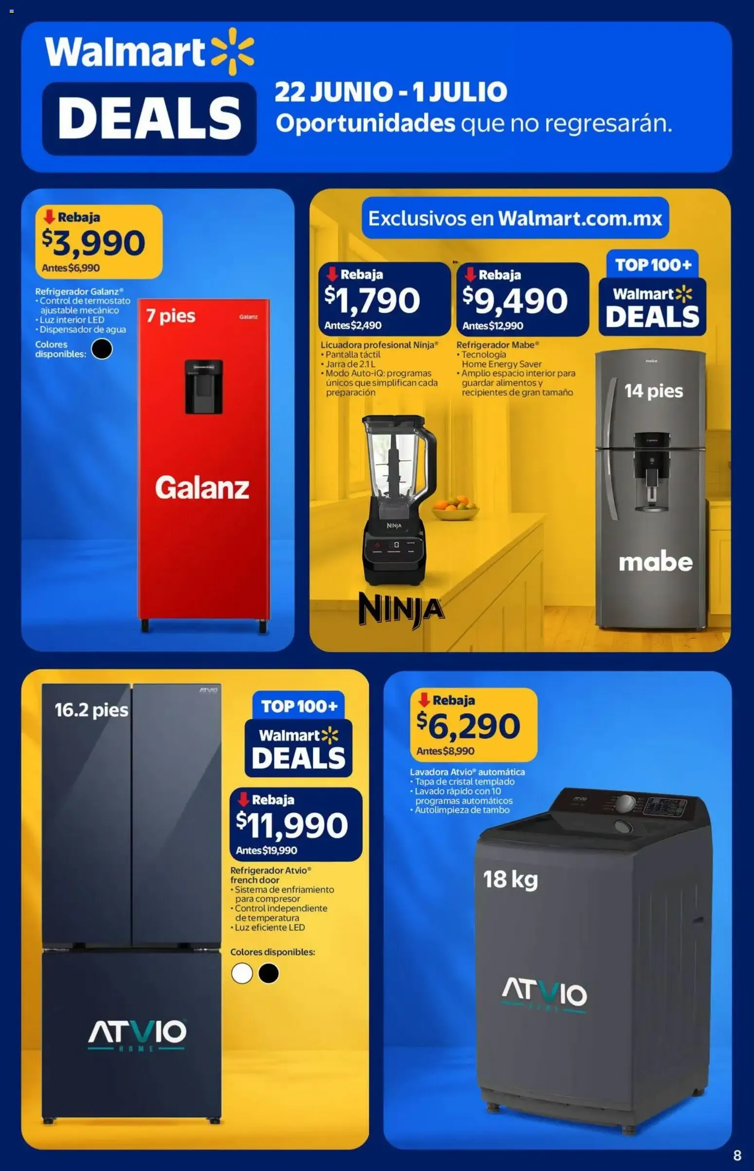 Catálogo de Walmart folleto Deals (22/06/2026 - 01/07/2026) - catálogo en línea 22 de junio al 1 de julio 2026 - Pagina 8