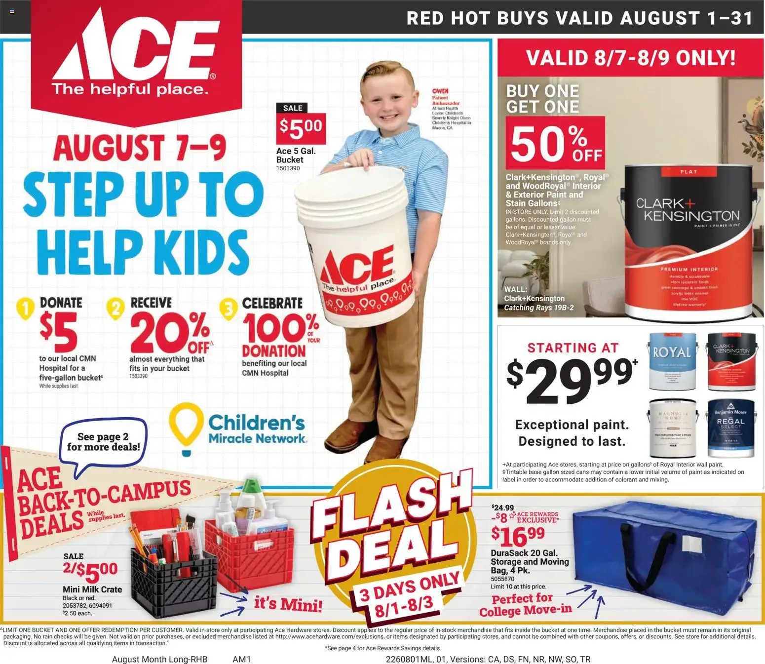 ACE Red Hot Buys August 1-31