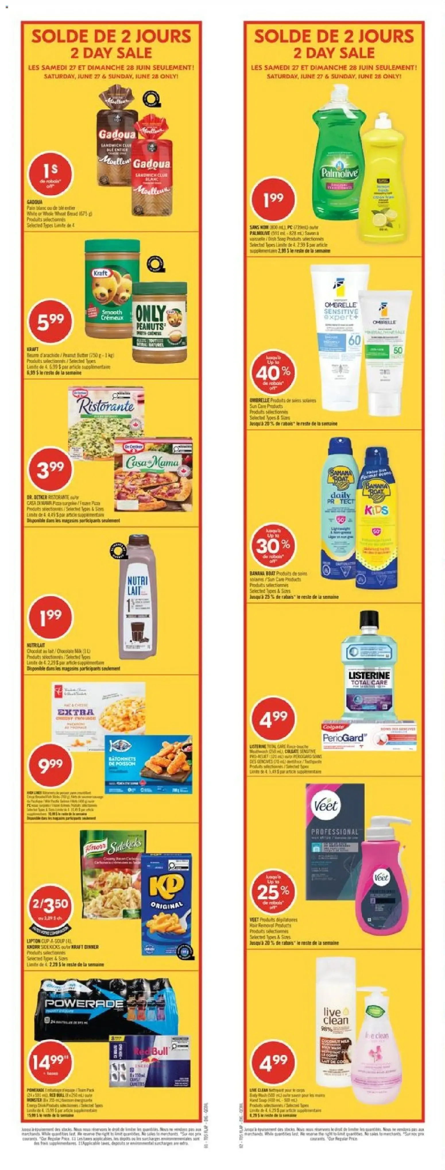 Solde de 2 jours / 2 Day Sale from June 27 to June 28 2026 - flyer page 1