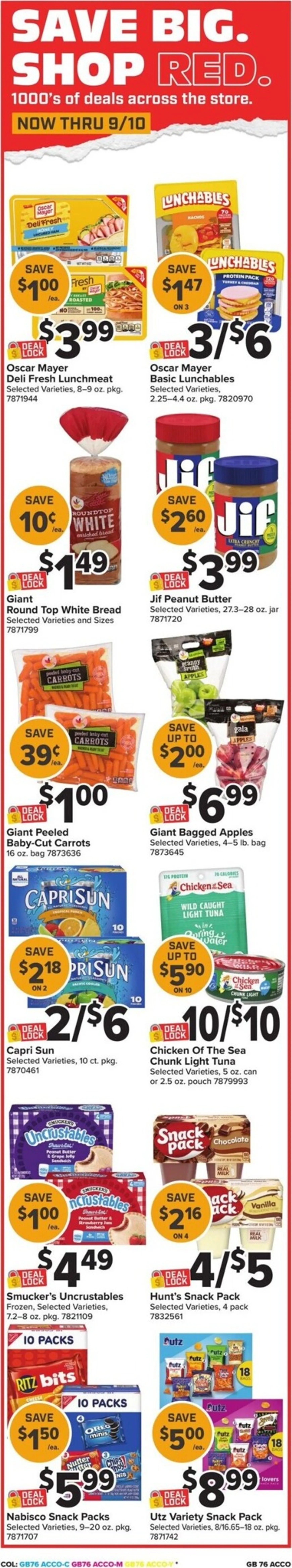 Weekly promotion Current Giant leaflet valid from Friday 08/21/2026 to Thursday 08/27/2026 spanning from August 21 to August 27 2026 - Page 4 for Catalogue 365