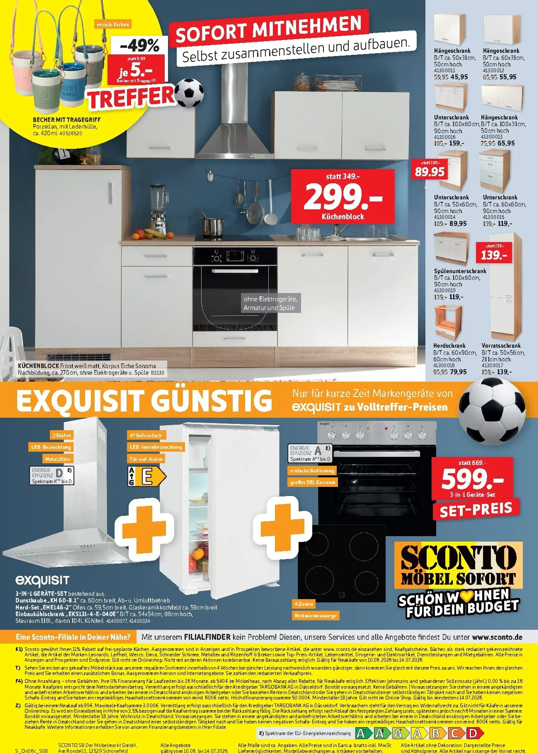 Sconto Möbel Sofort Küchen-Spezial von 10. Juni bis 14. Juli 2026 - Prospekt seite 8