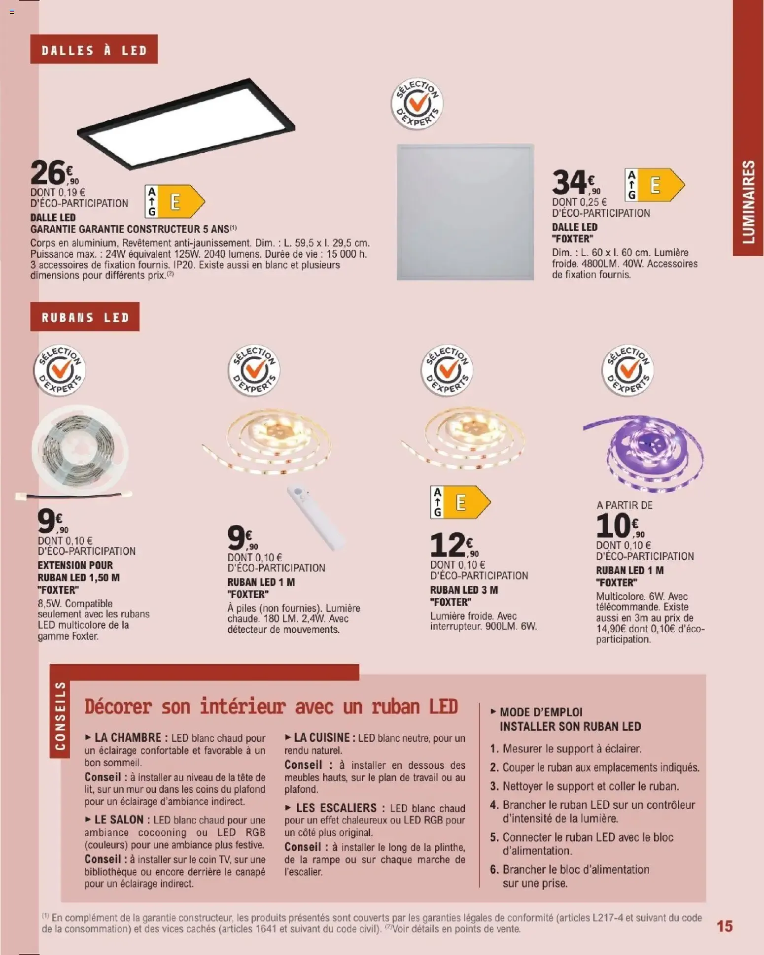 Brico E.Leclerc Guide 2026 Décoration & Luminaire du 20 janvier au 21 février 2026 - Catalogue page 15