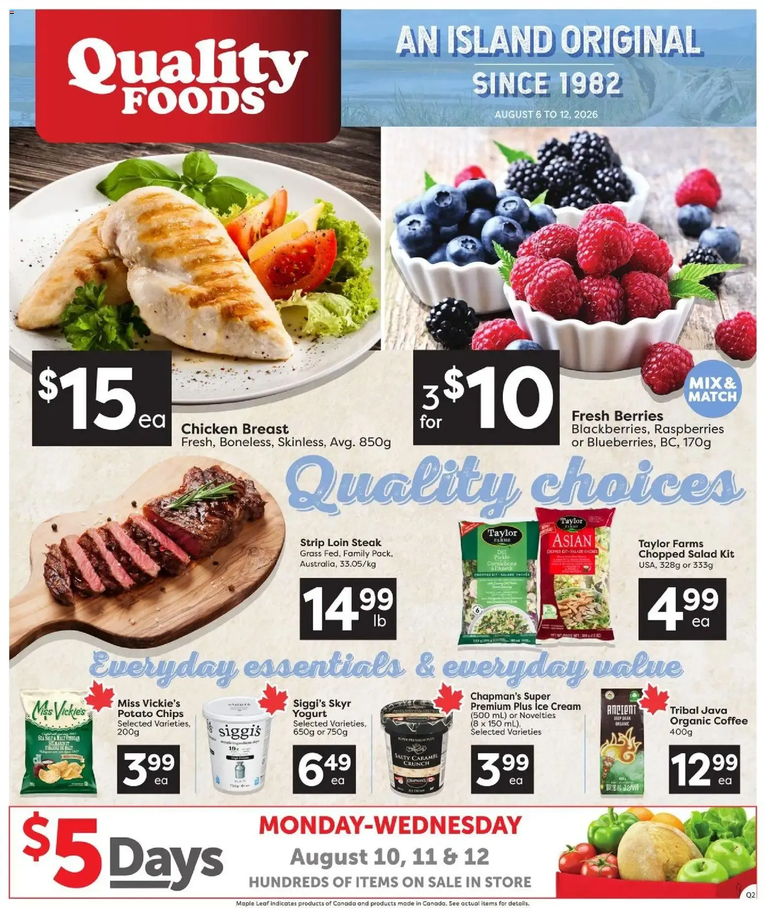 Quality Foods weekly flyer / circulaire from Aug 6, 2026 > weekly specials & deals from August 6 to August 12 2026 - flyer page 1