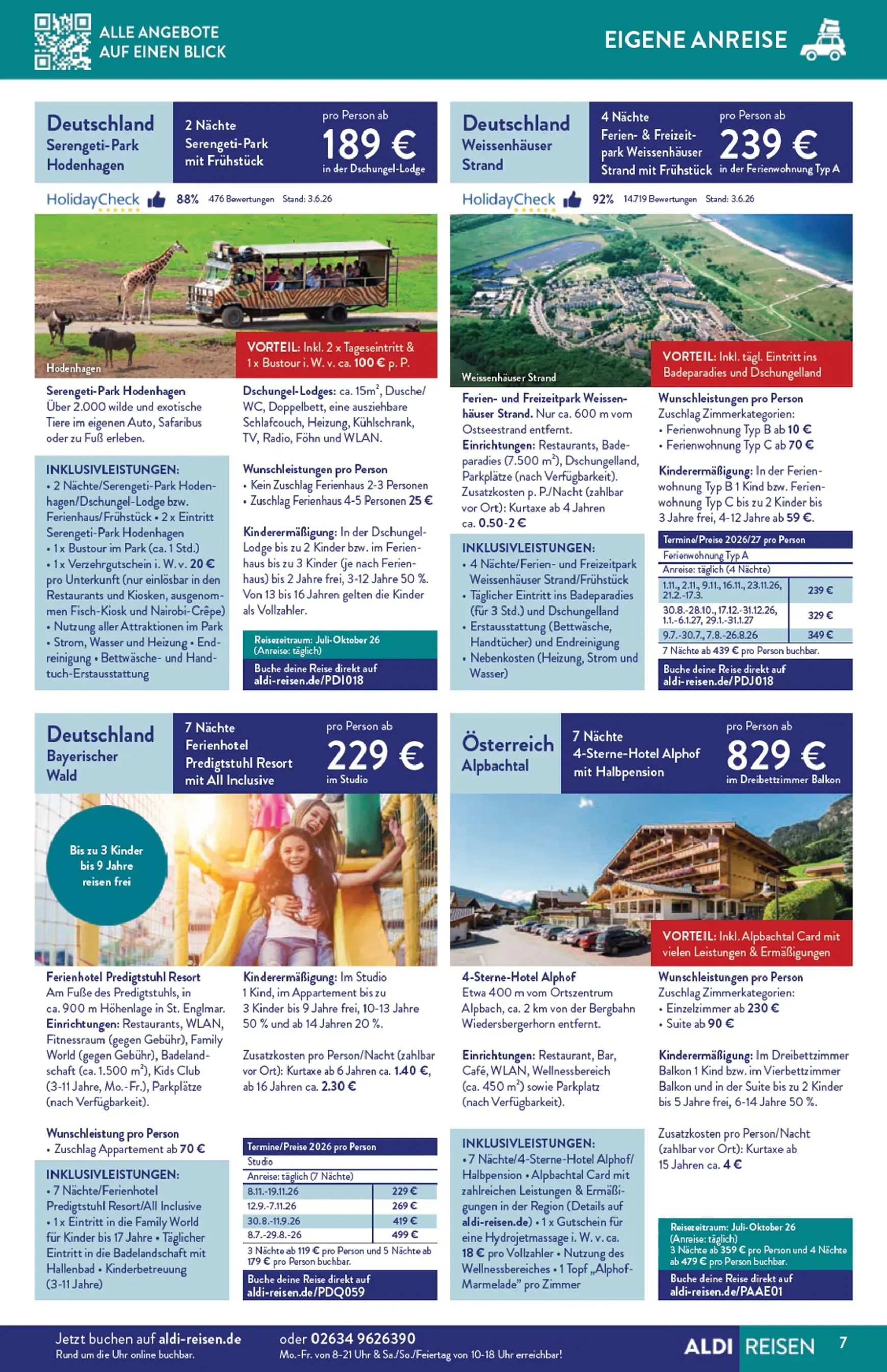 ALDI REISEN - Die Welt Entdecken! von 1. Juli bis 31. Juli 2026 - Prospekt seite 7