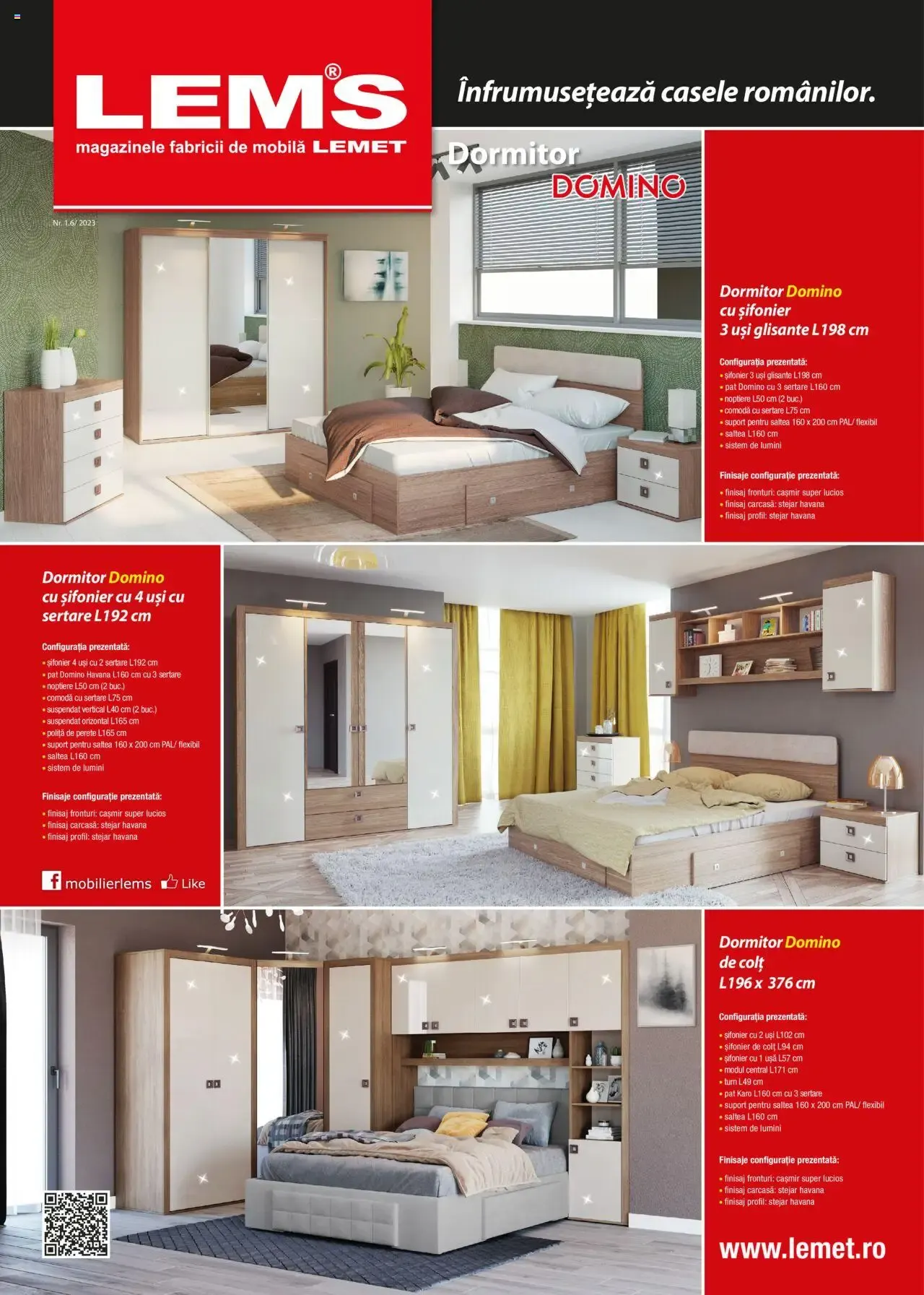 Catalog Lem’s catalog - Dormitor Domino - Oferta 17.11.2023 - 31.01.2027 de la 17 noiembrie până la 31 ianuarie 2027 - Revista Pagina 1