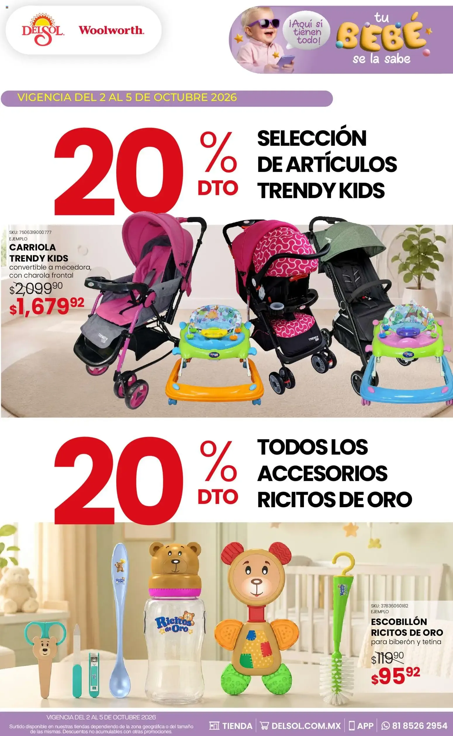 Catálogo de Del Sol y Woolworth catálogo Tu bebé se la sabe (02/10/2026 - 05/10/2026) - catálogo en línea 2 de octubre al 5 de octubre 2026 - Pagina 6