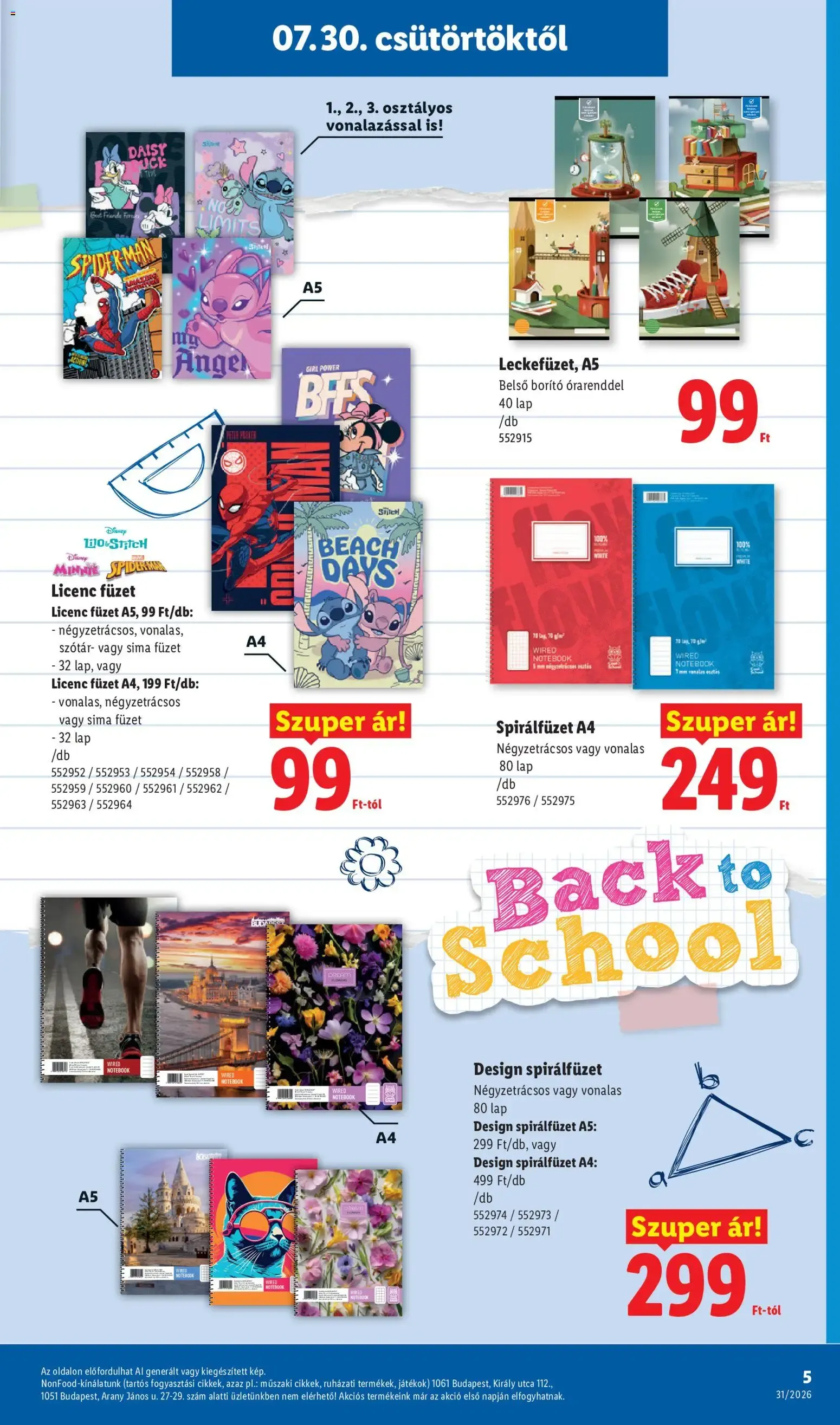 Katalógus Lidl Iskolakezdési - 2026.07.30. -tól/töl > akció, lapozható szórólap 🛍️ július 30.-tól augusztus 31.-ig 2026. - Oldal 5