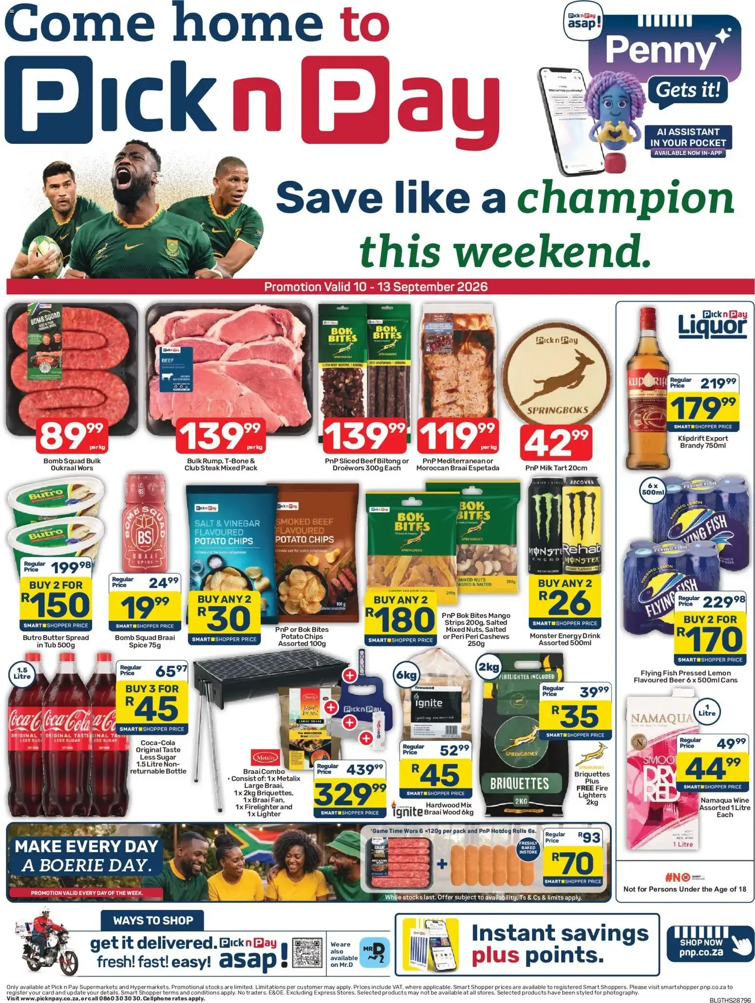 Pick n Pay - Weekend Specials (10/09/2026 - 13/09/2026) Online from 10 September to 13 September 2026 - Catalogue Page 1