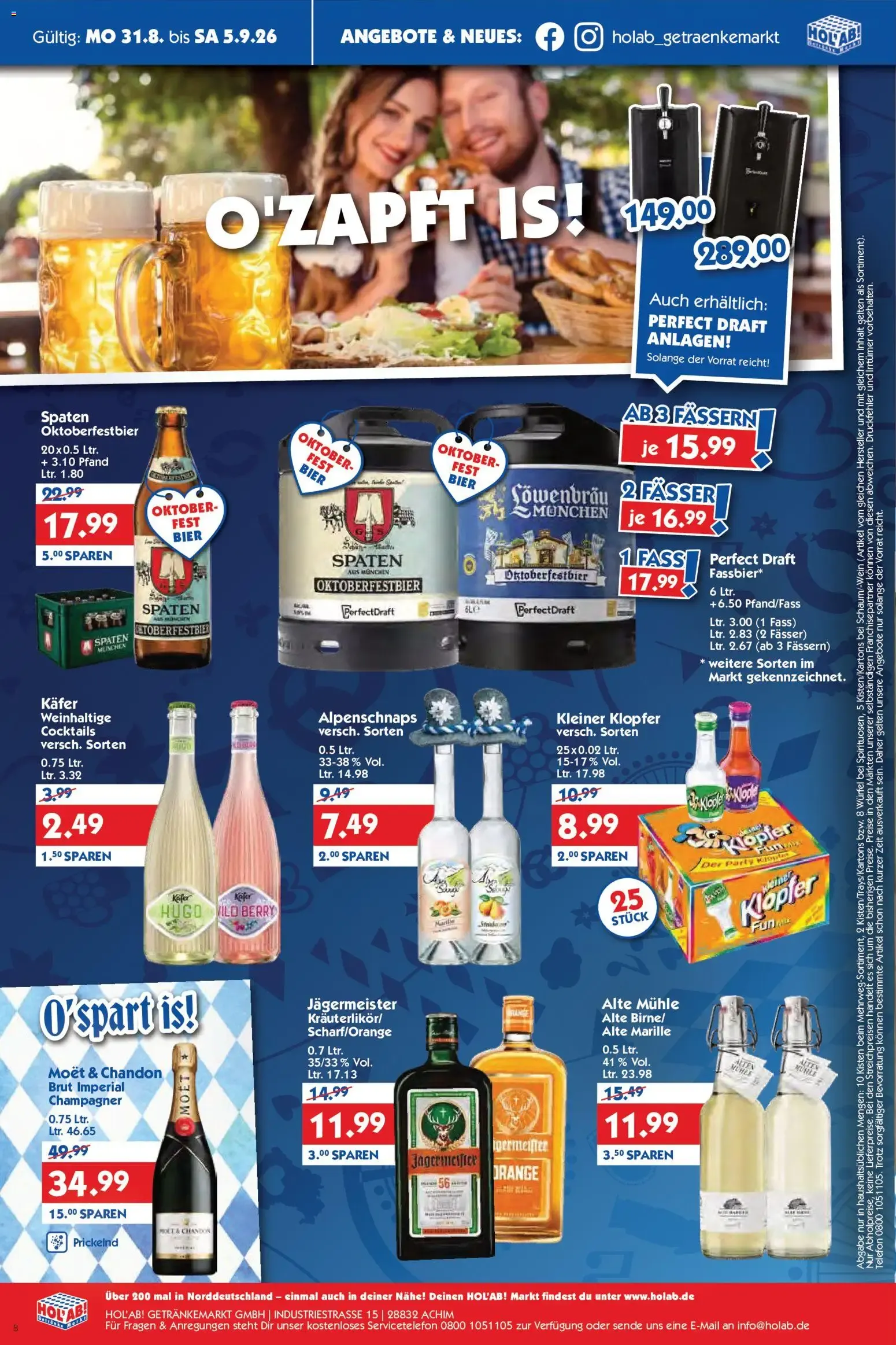 HOL'AB! Getränke Markt: Was wollt ihr trinken? von 31. August bis 5. September 2026 - Prospekt seite 8