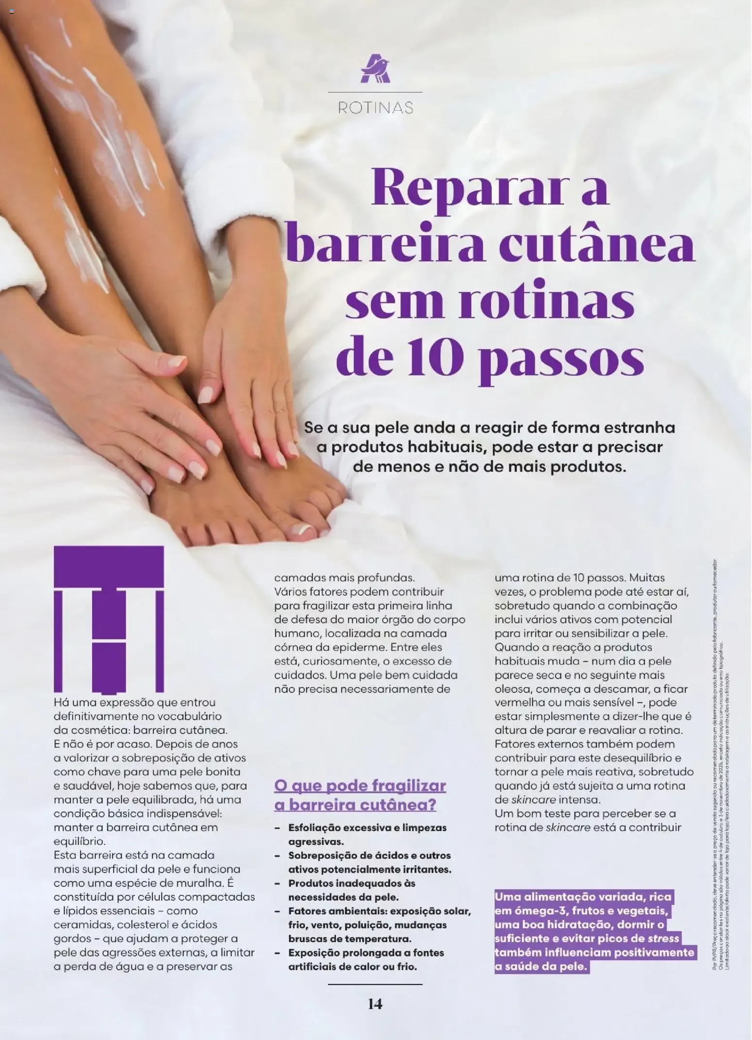 Folheto A Minha SAÚDE & BEM-ESTAR | Cuidados Especial Corpo de 4 de outubro até 3 de novembro 2026 - Pagina 14
