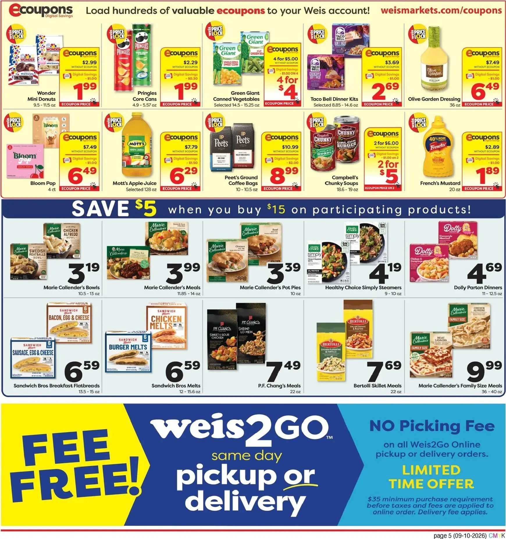 Weekly ad Current Weis Markets - Extended Savings leaflet valid from Thursday 09/10/2026 to Wednesday 09/30/2026 from September 10 to September 30 2026 - Page 6