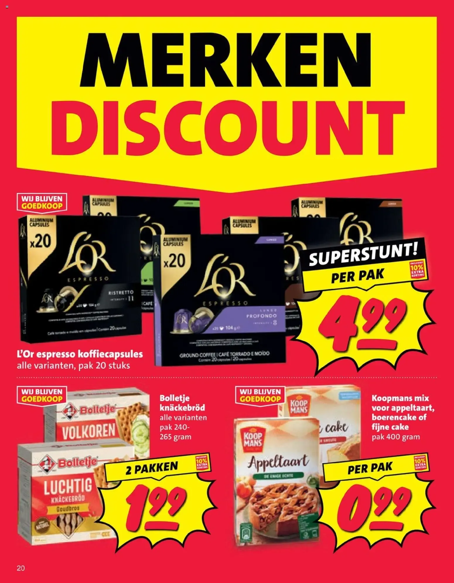 Nettorama MERKENDISCOUNT - DISCOUNT PRIJS! Budgetboodschappen nergens goedkoper! van 7 september tot 13 september 2026 - Folder pagina 20