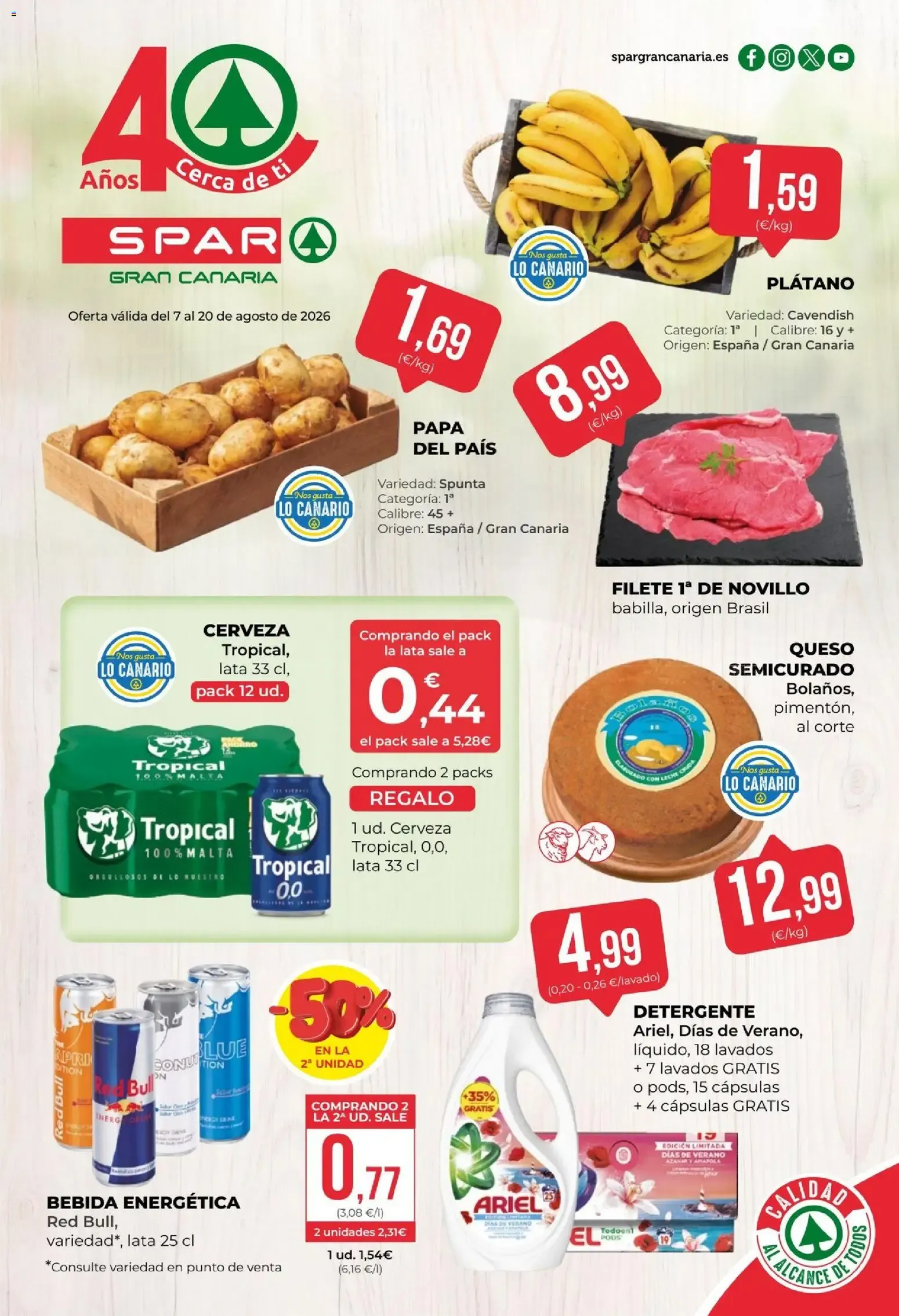Catálogo de Spar folleto 07/08/2026 - 20/08/2026 7 de agosto al 20 de agosto 2026 - Página 1