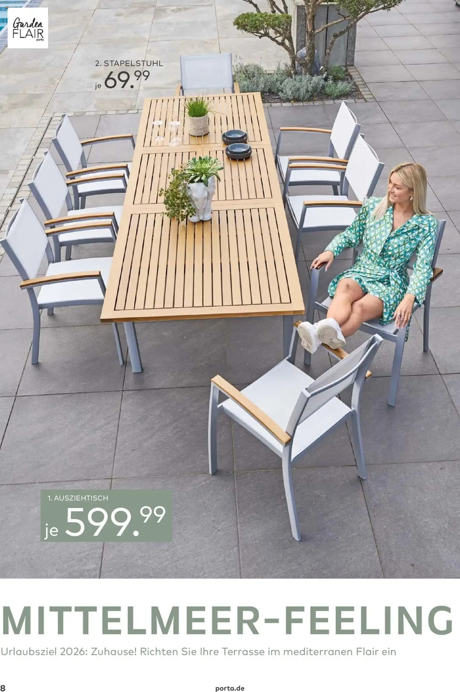 Porta! Gartenmöbel Katalog (ab 01.03.2026) zum Blättern von 1. März bis 31. August 2026 - Prospekt seite 8