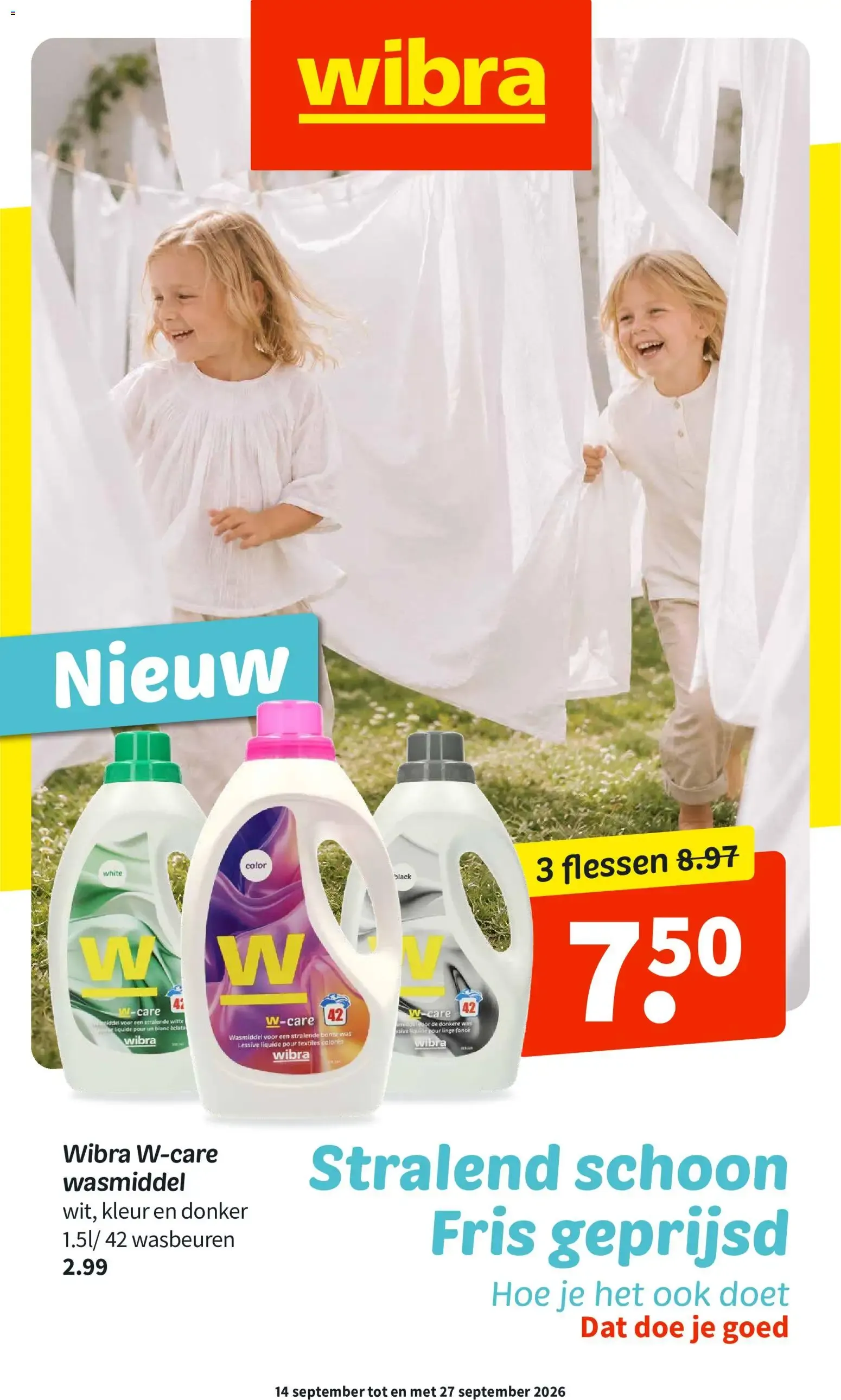 Wibra W-care Wasmiddel - Nieuw