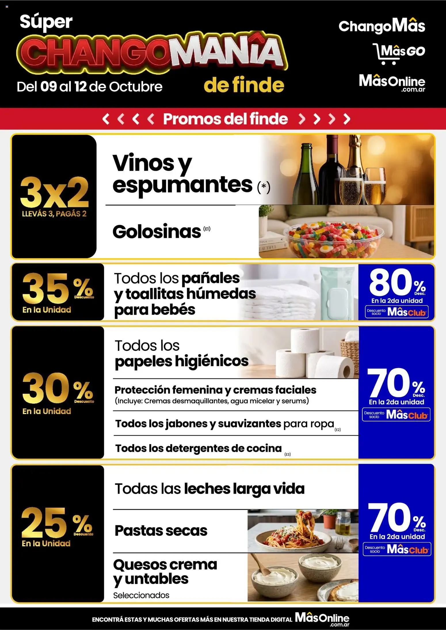 Ofertas de Changomas Changomania de finde || del 09/10/2026 - 12/10/2026 || Catálogo 9 de octubre al 12 de octubre 2026 - Página 1 del catálogo