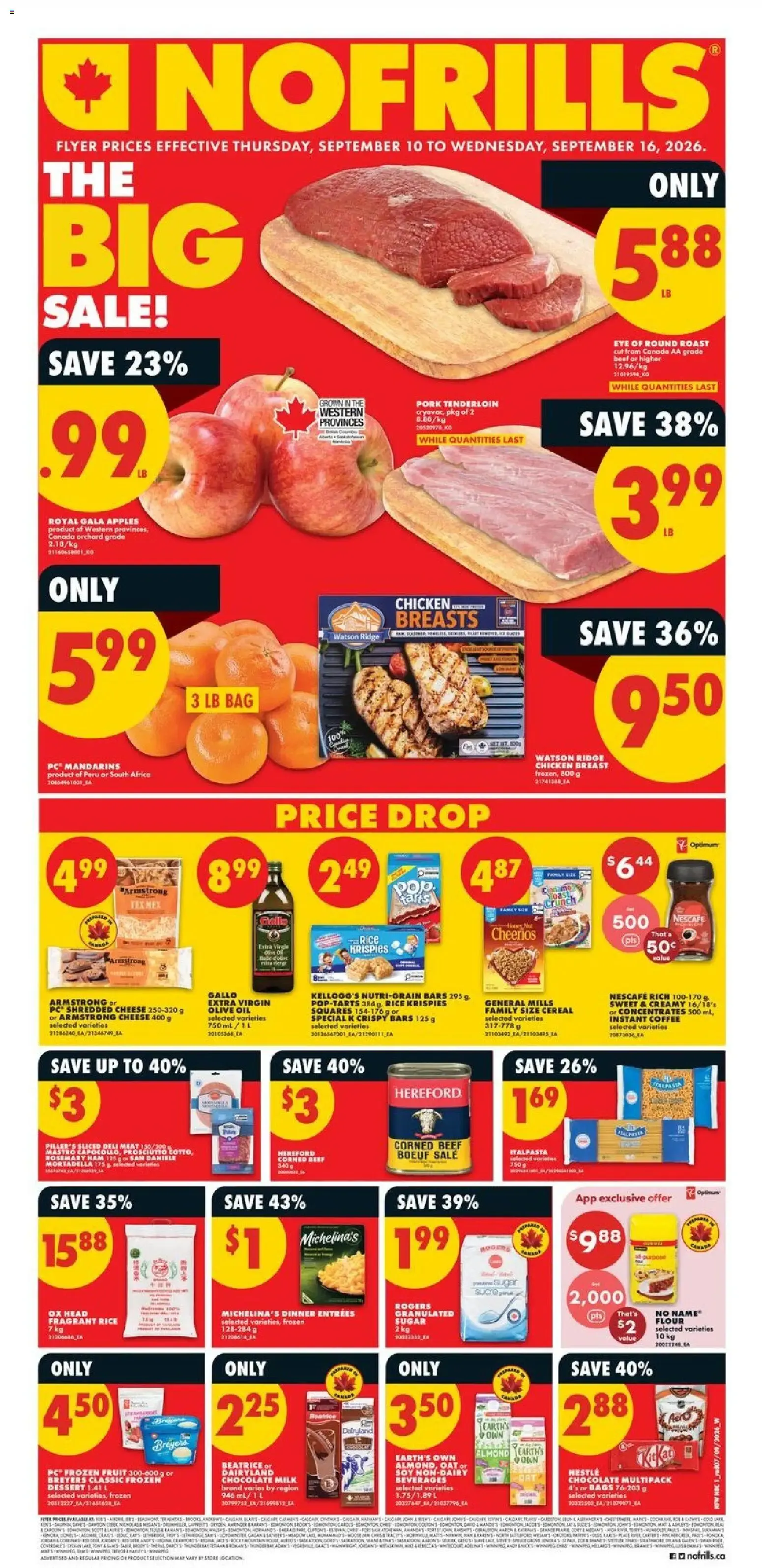 No Frills weekly flyer - AB from Sep 10, 2026 > weekly specials & deals from September 10 to September 16 2026 - flyer page 1