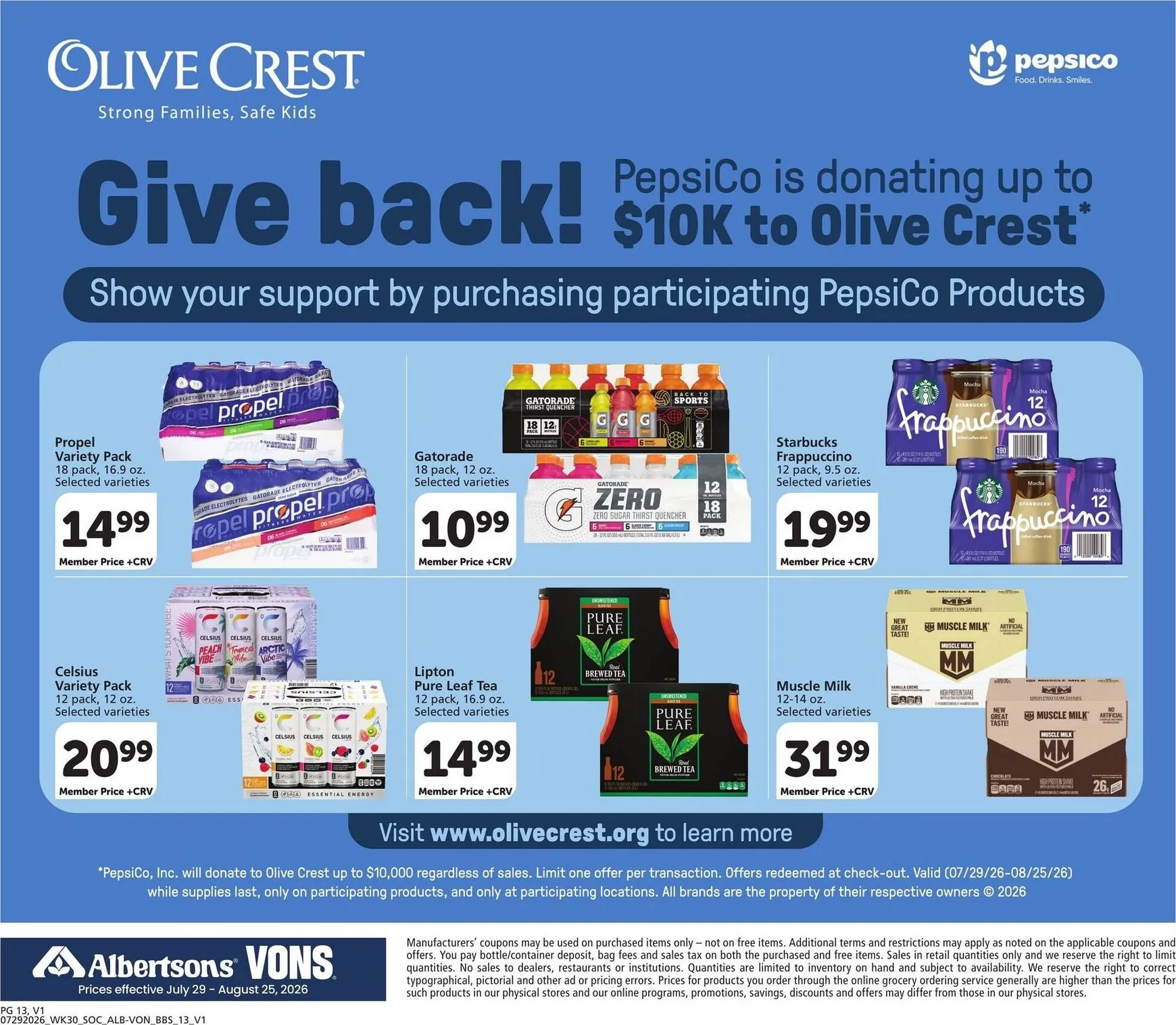 Weekly ad Current Vons - Big Book of Savings leaflet valid from Wednesday 07/29/2026 to Tuesday 08/25/2026 from July 29 to August 25 2026 - Page 13