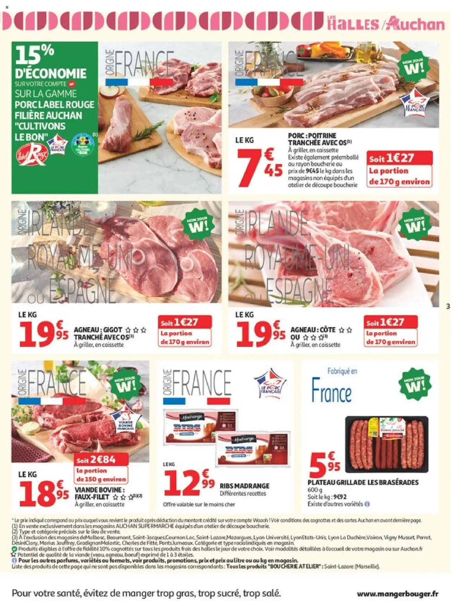 Auchan - Tops, Halles supers à partir du 07/07/2026 - promo en ligne du 7 juillet au 11 juillet 2026 - Catalogue page 3