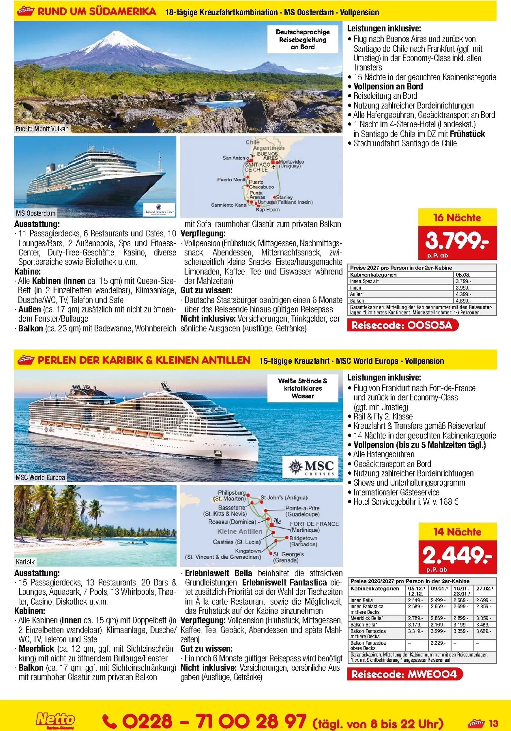 Netto Marken Discount - Reise-Sonderangebote Prospekt – von Donnerstag 11.06.2026 bis Dienstag 30.06.2026 von 11. Juni bis 30. Juni 2026 - Prospekt seite 13