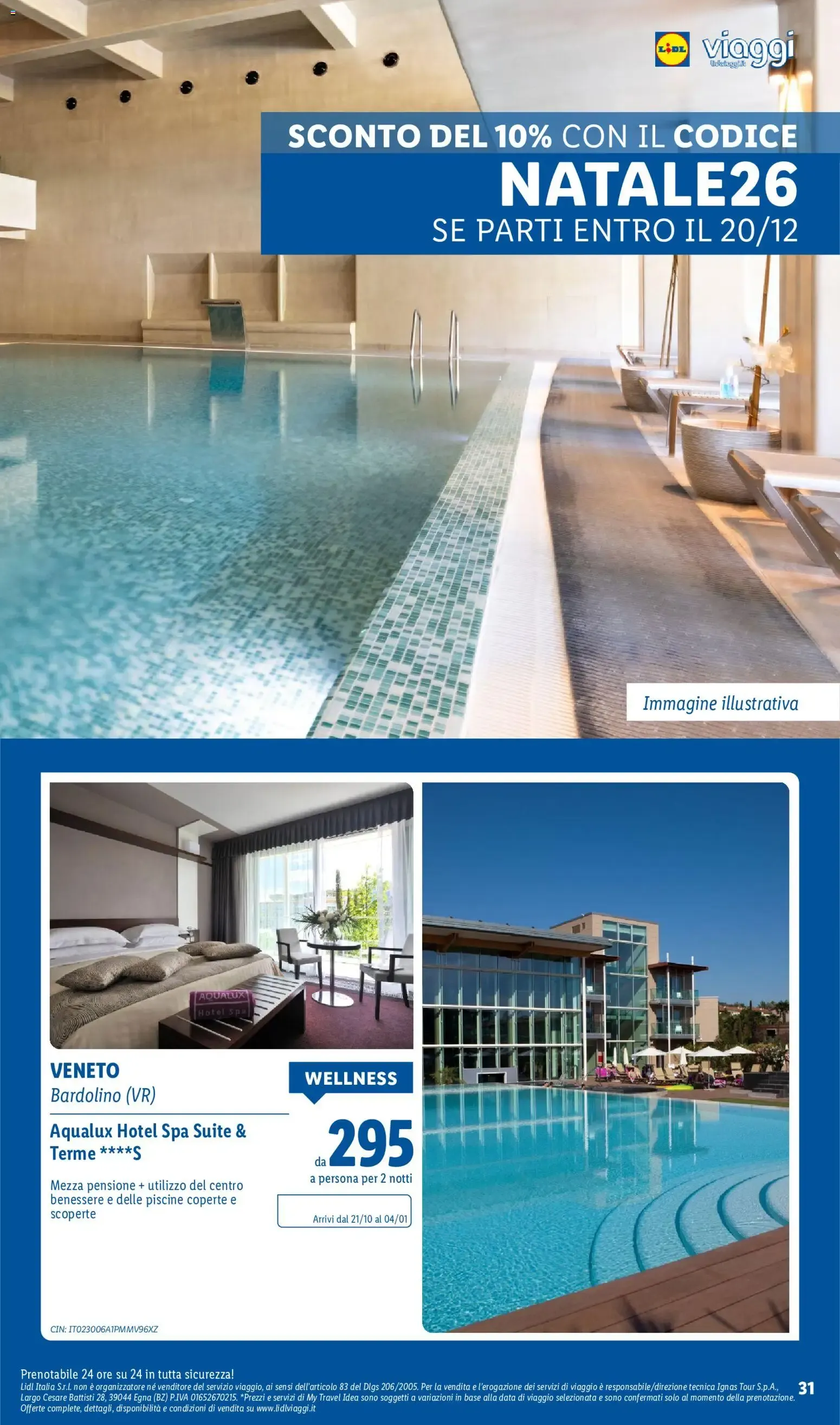 Lidl Viaggi: Mercatini e Wellness da 8 ottobre a 15 dicembre di 2026 - Pagina del volantino 31