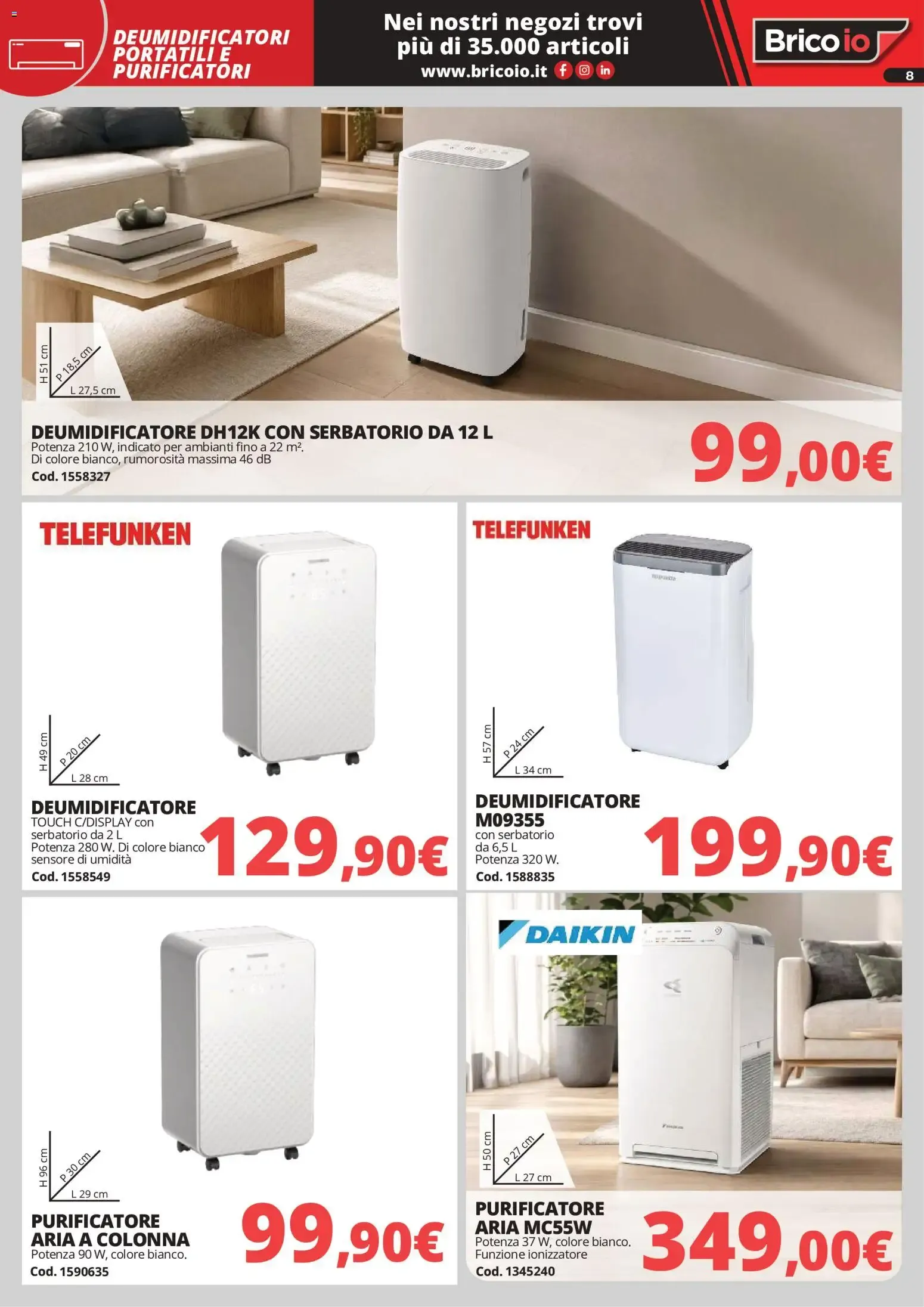 Nuovo Brico io volantino Refrigerazione dal 28/05/2026 > offerte anteprima 🛍️ da 28 maggio a 6 settembre di 2026 - Pagina del volantino 8
