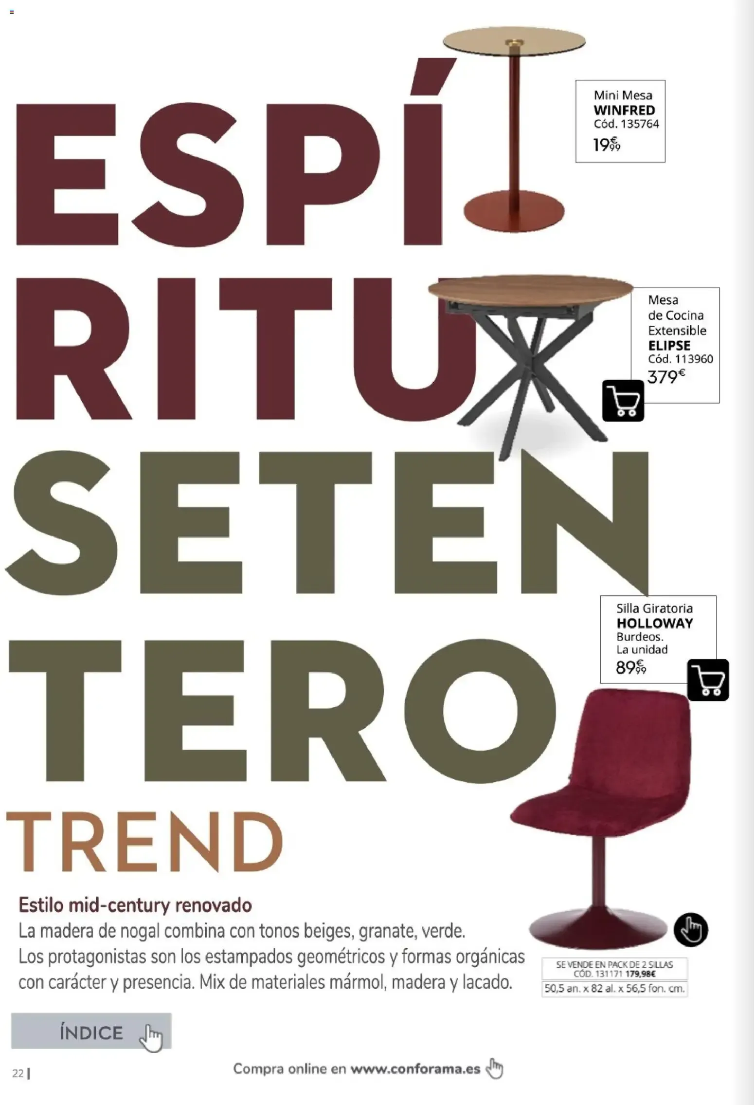 Catálogo de Conforama Otoño Trend 2026 30 de septiembre al 31 de diciembre 2026 - Página 21