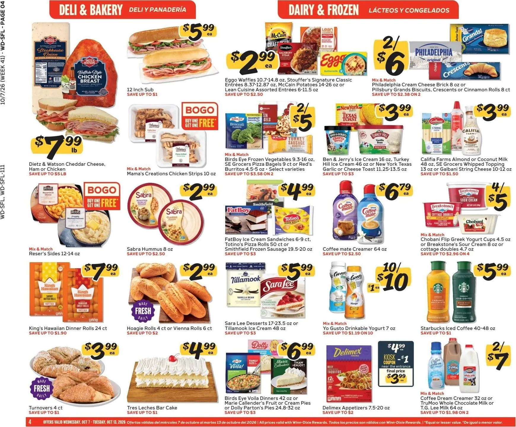 Weekly ad Current Winn-Dixie leaflet valid from Wednesday 10/07/2026 to Tuesday 10/13/2026 from October 7 to October 13 2026 - Page 4