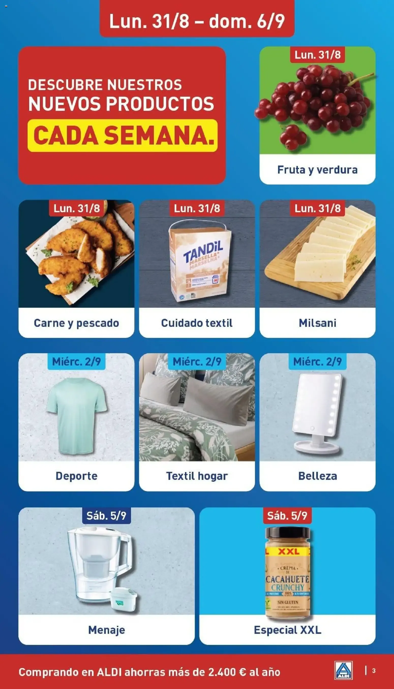 Catálogo de Aldi folleto Península del 31/08/2026 | Catálogo 31 de agosto al 6 de septiembre 2026 - Página 3