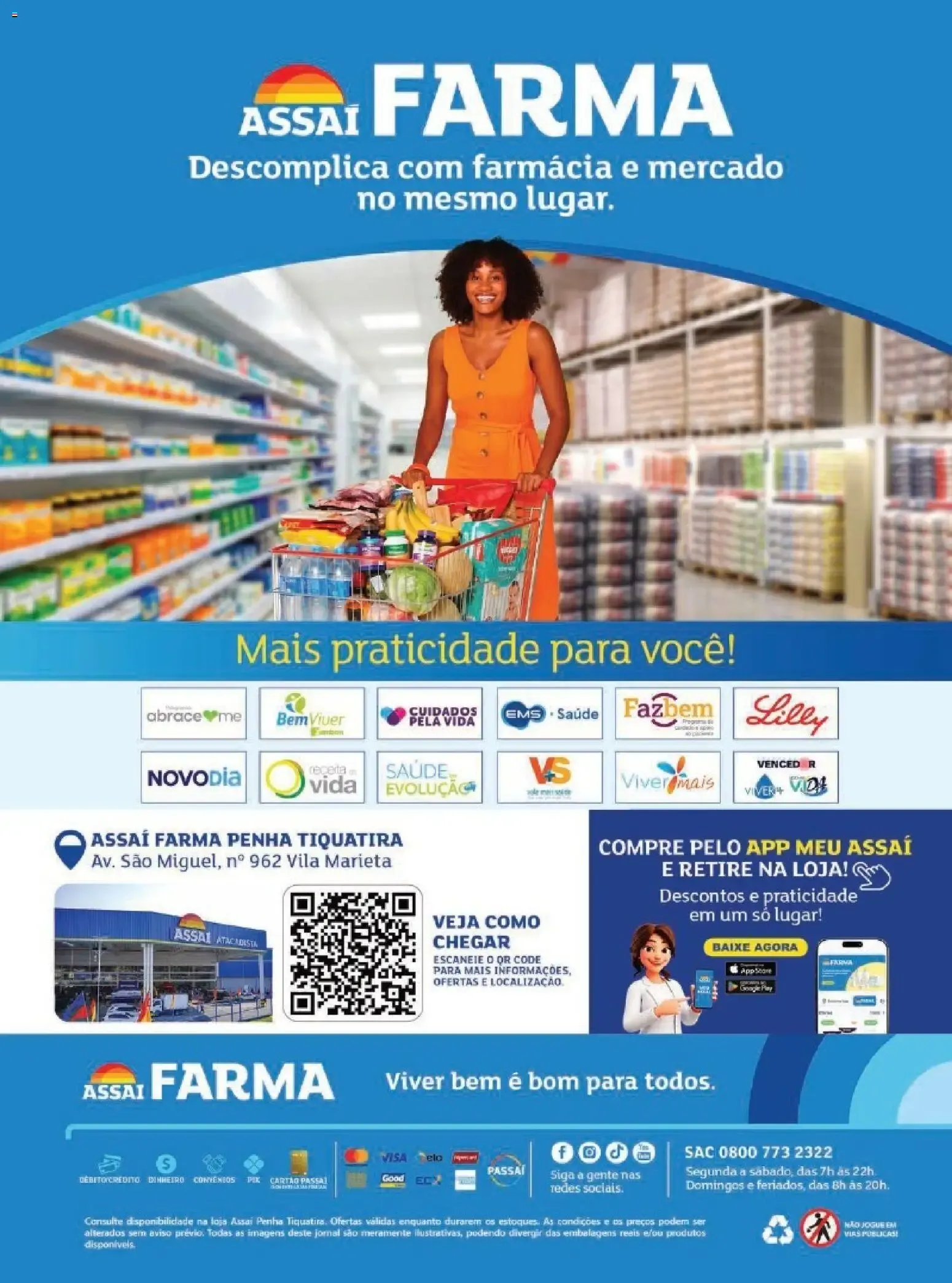 Encarte de Assaí Farma - Grandes Ofertas de Inauguración 31 de julho até 31 de agosto 2026 - Pagina 8