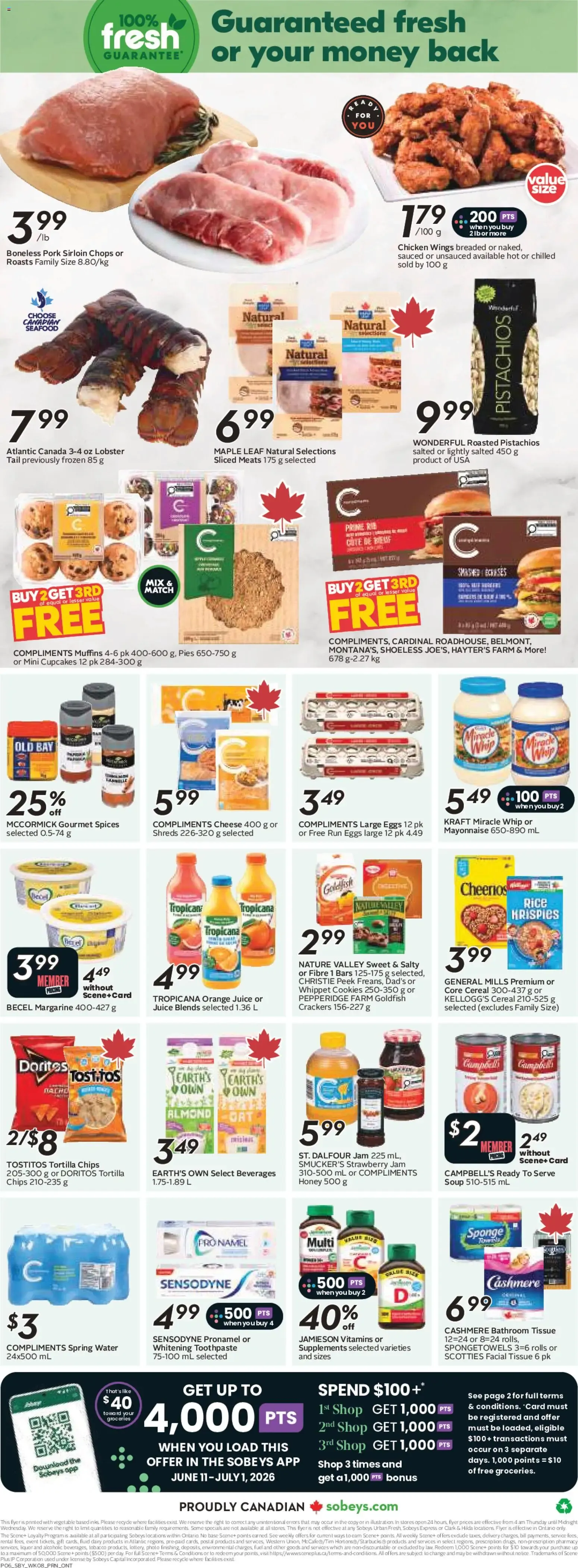 Sobeys weekly flyer / circulaire from Jun 18, 2026 > weekly specials & deals from June 18 to June 24 2026 - flyer page 4