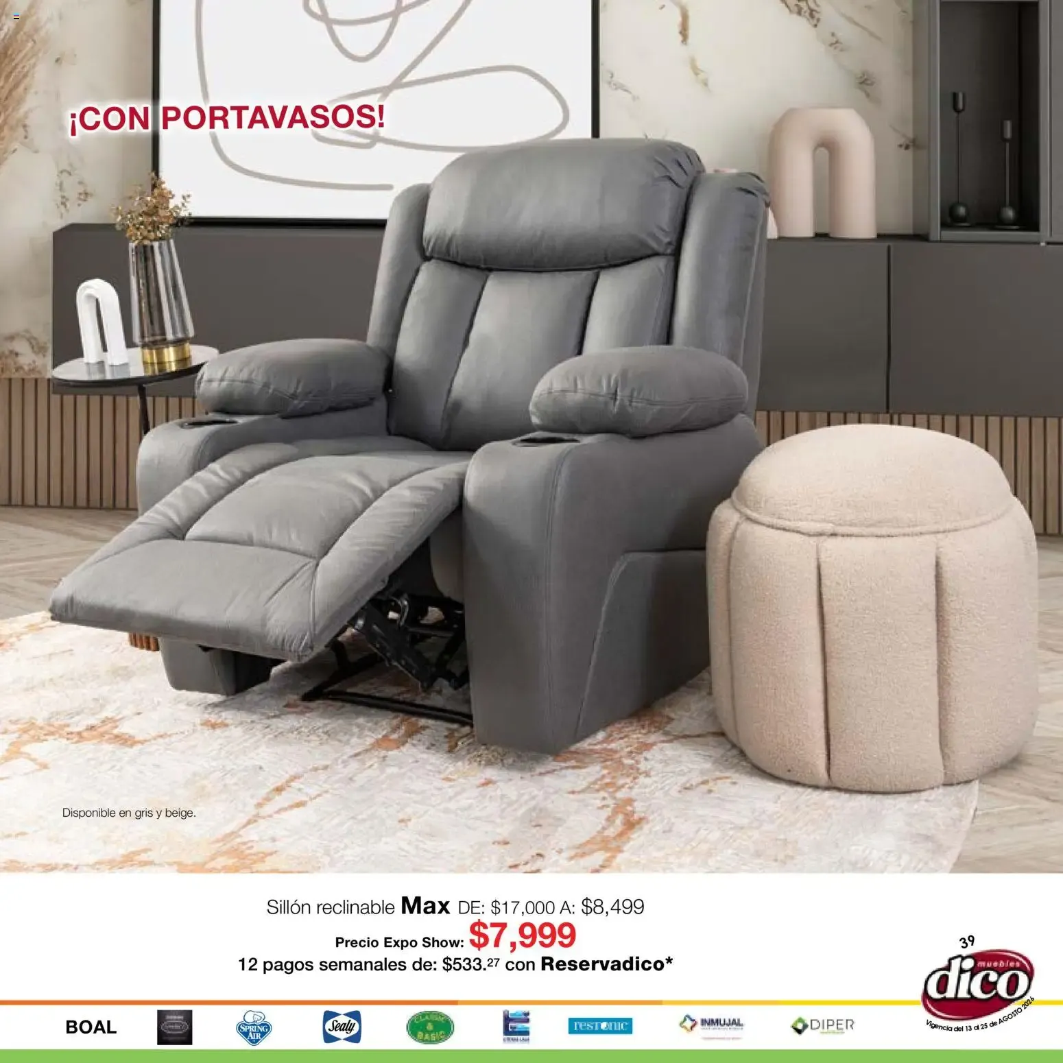 Catálogo de Muebles Dico catálogo Expo Show (13/08/2026 - 25/08/2026) - catálogo en línea 13 de agosto al 25 de agosto 2026 - Pagina 39