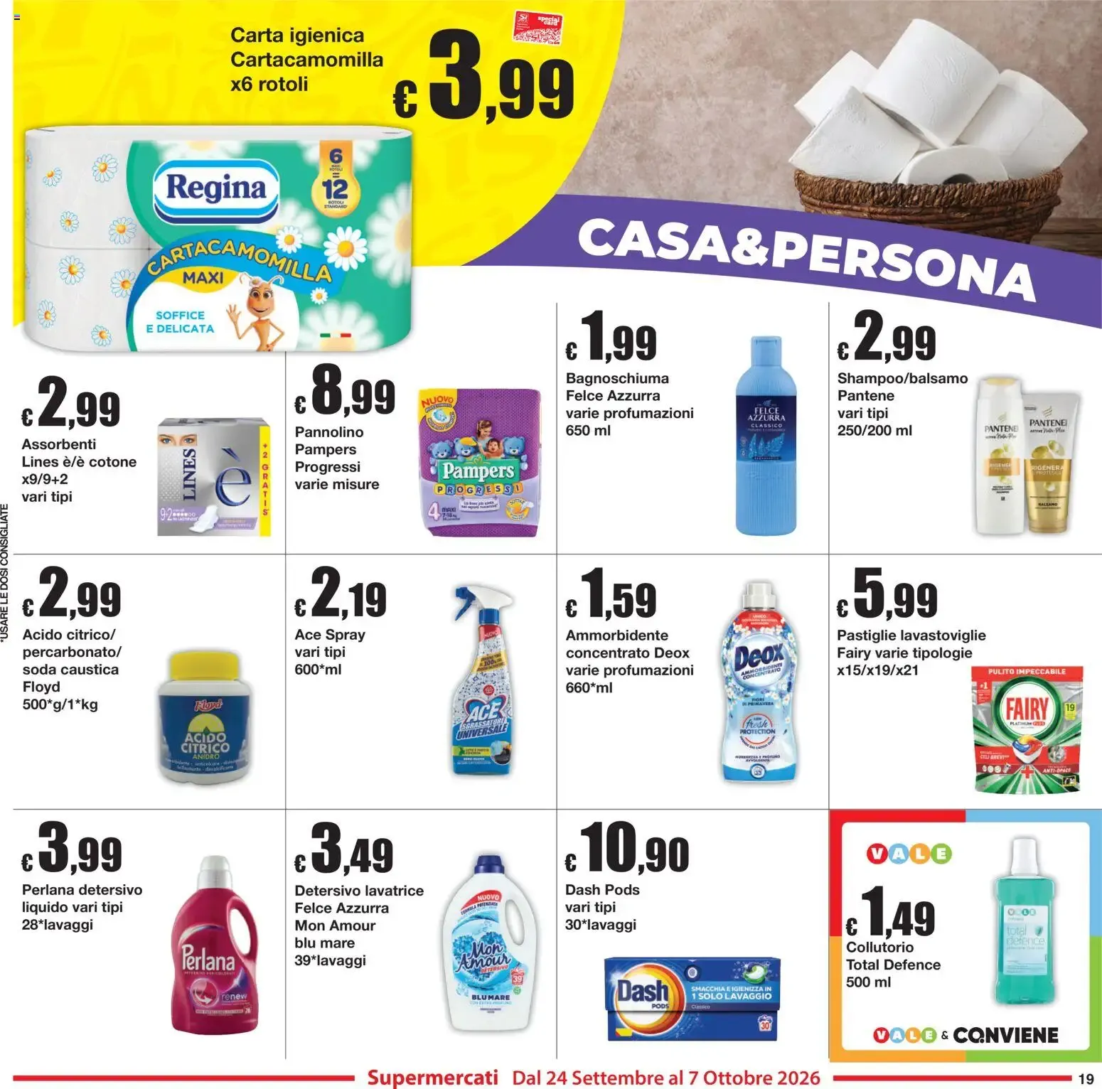 Sì con Te volantino dal 24/09/2026 - online Offerte da 24 settembre a 7 ottobre di 2026 - Pagina del volantino 19