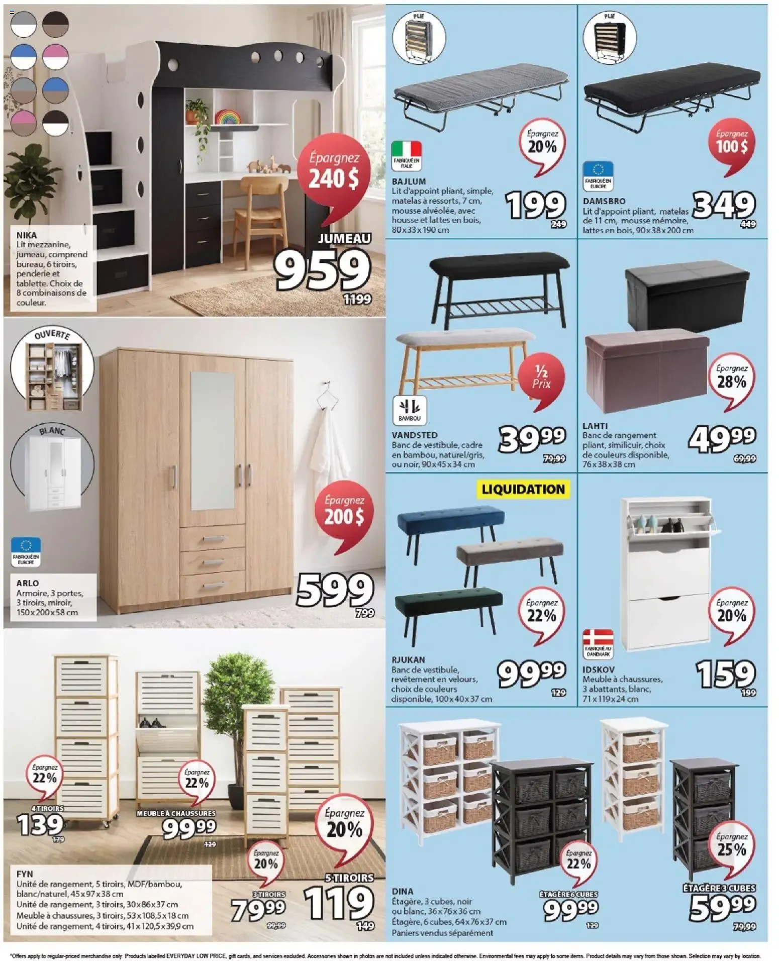JYSK - Soldes de la Fête du Travail: Épargnez 20-60% from August 27 to September 9 2026 - flyer page 12
