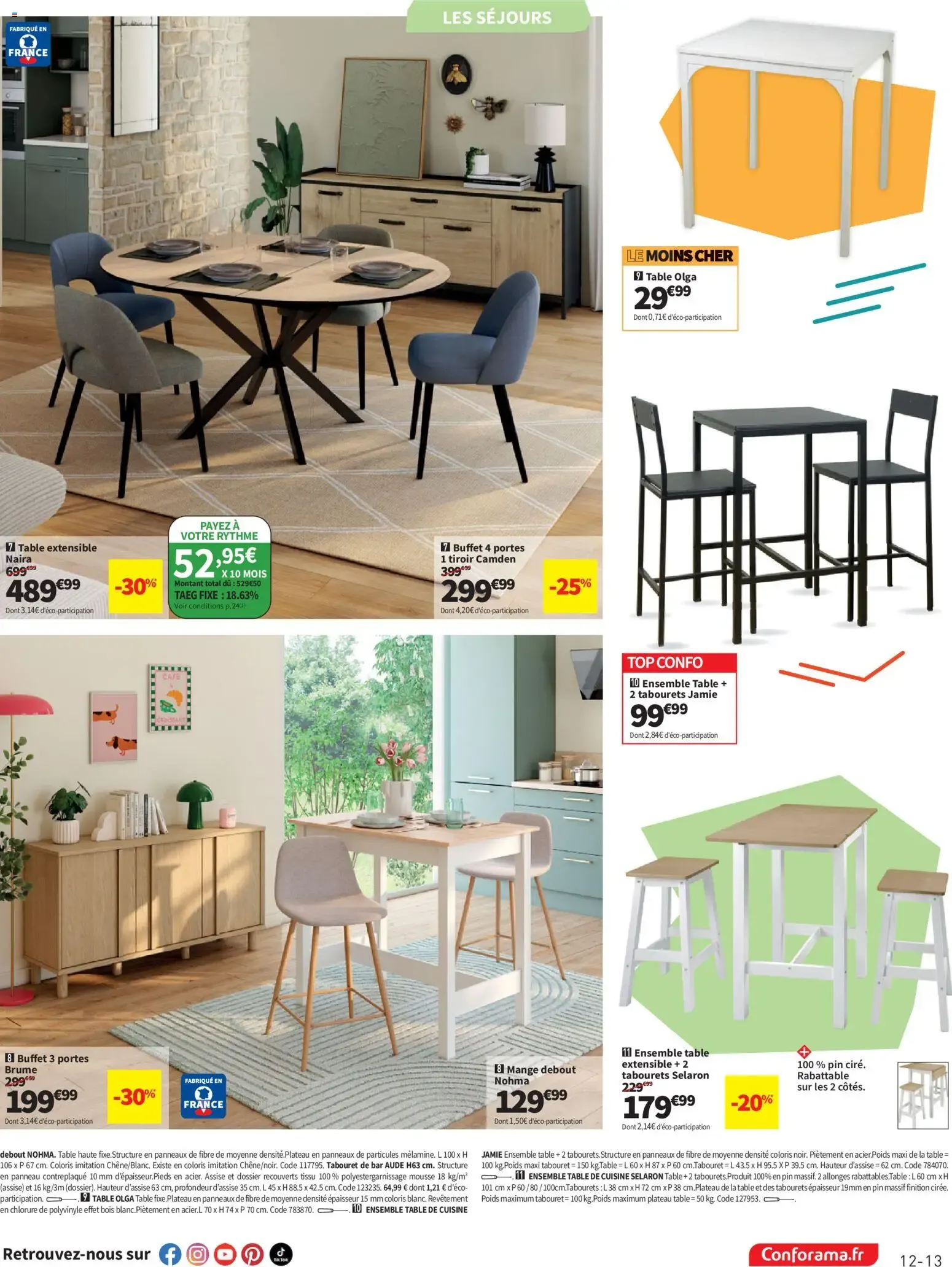 Conforama Rentrée à prix cassés à partir du 04/08/2026 - promo en ligne du 4 août au 24 août 2026 - Catalogue page 13