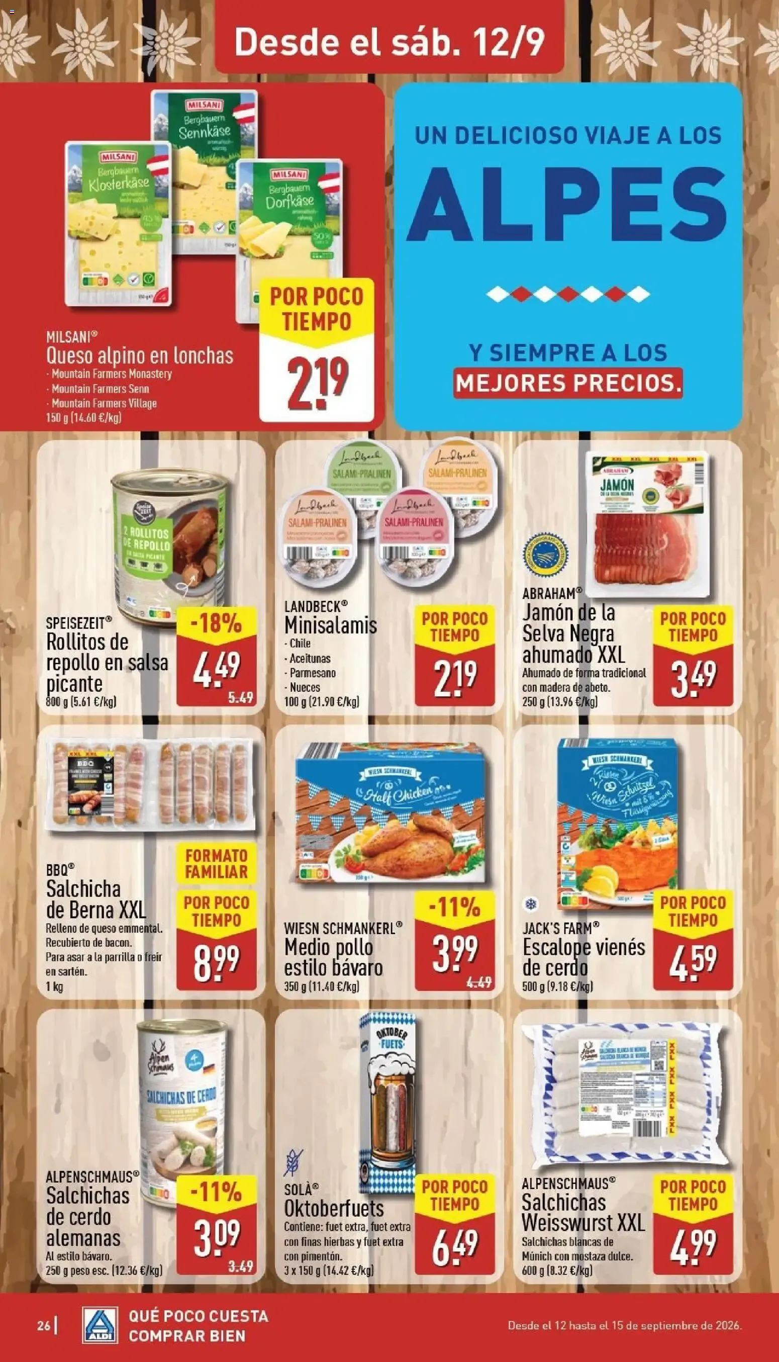 Catálogo de Aldi folleto Baleares del 07/09/2026 | Catálogo 7 de septiembre al 13 de septiembre 2026 - Página 26