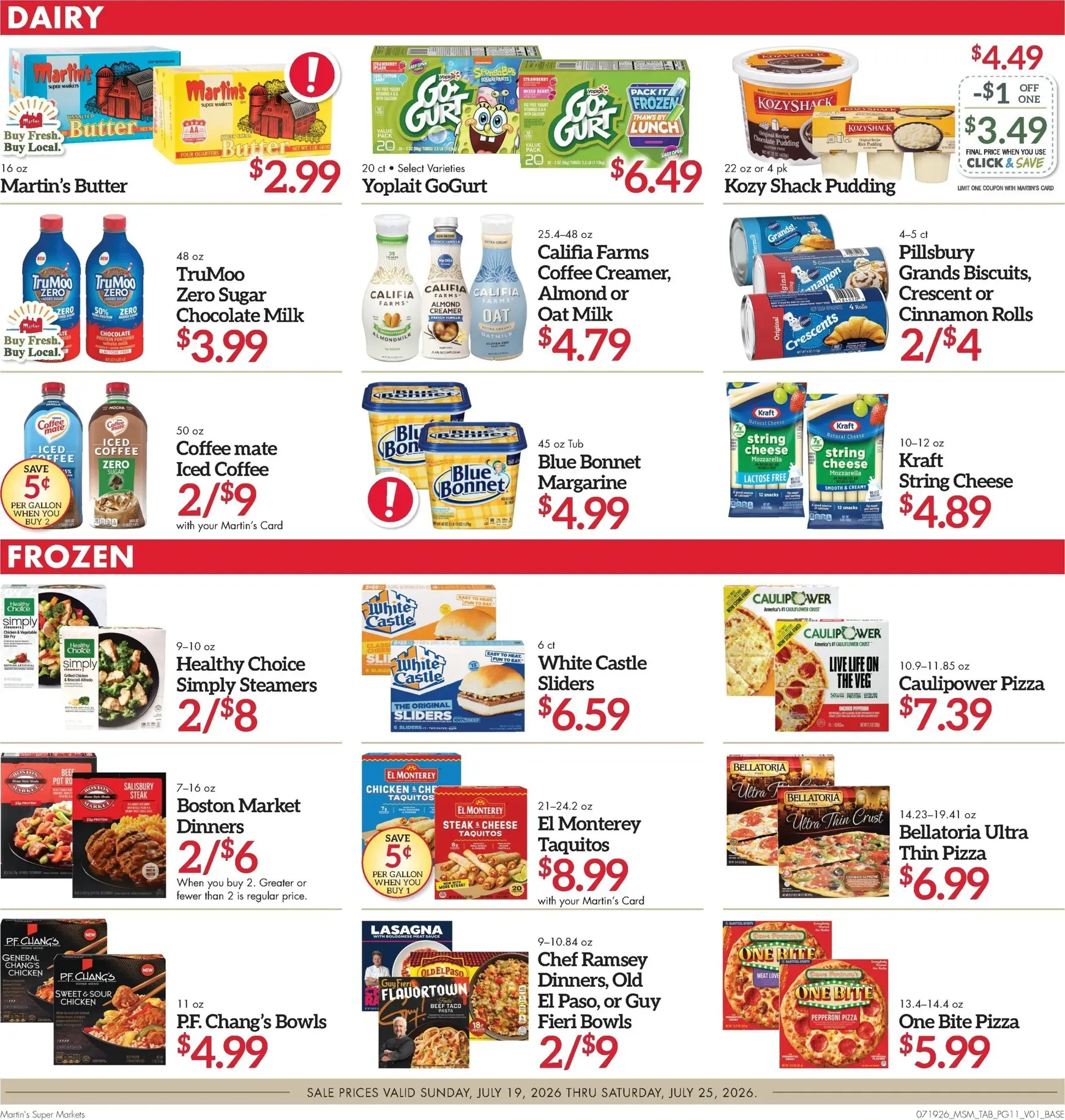 Weekly ad Current Martin's Super Markets - Next Ad leaflet valid from Sunday 07/19/2026 to Saturday 07/25/2026 from July 19 to July 25 2026 - Page 11
