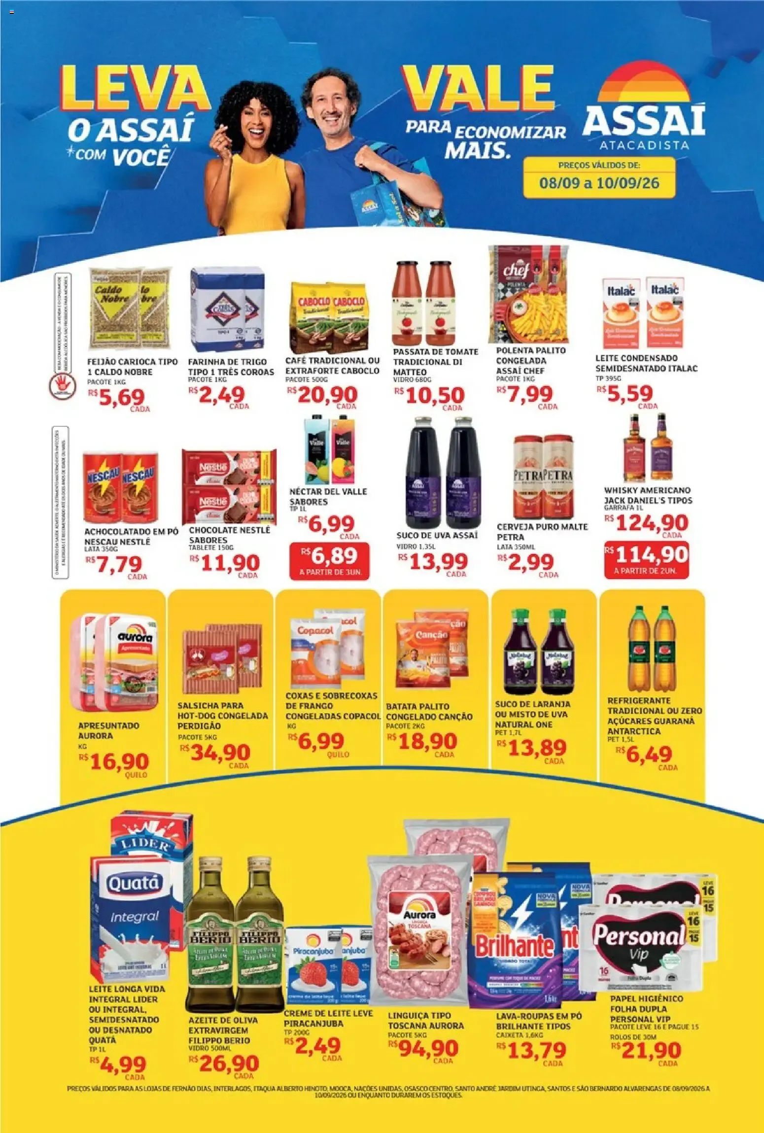 Encarte de Assaí Atacadista ofertas - SP de 08/09/2026 | Promoções Online 8 de setembro até 10 de setembro 2026 - Pagina 1