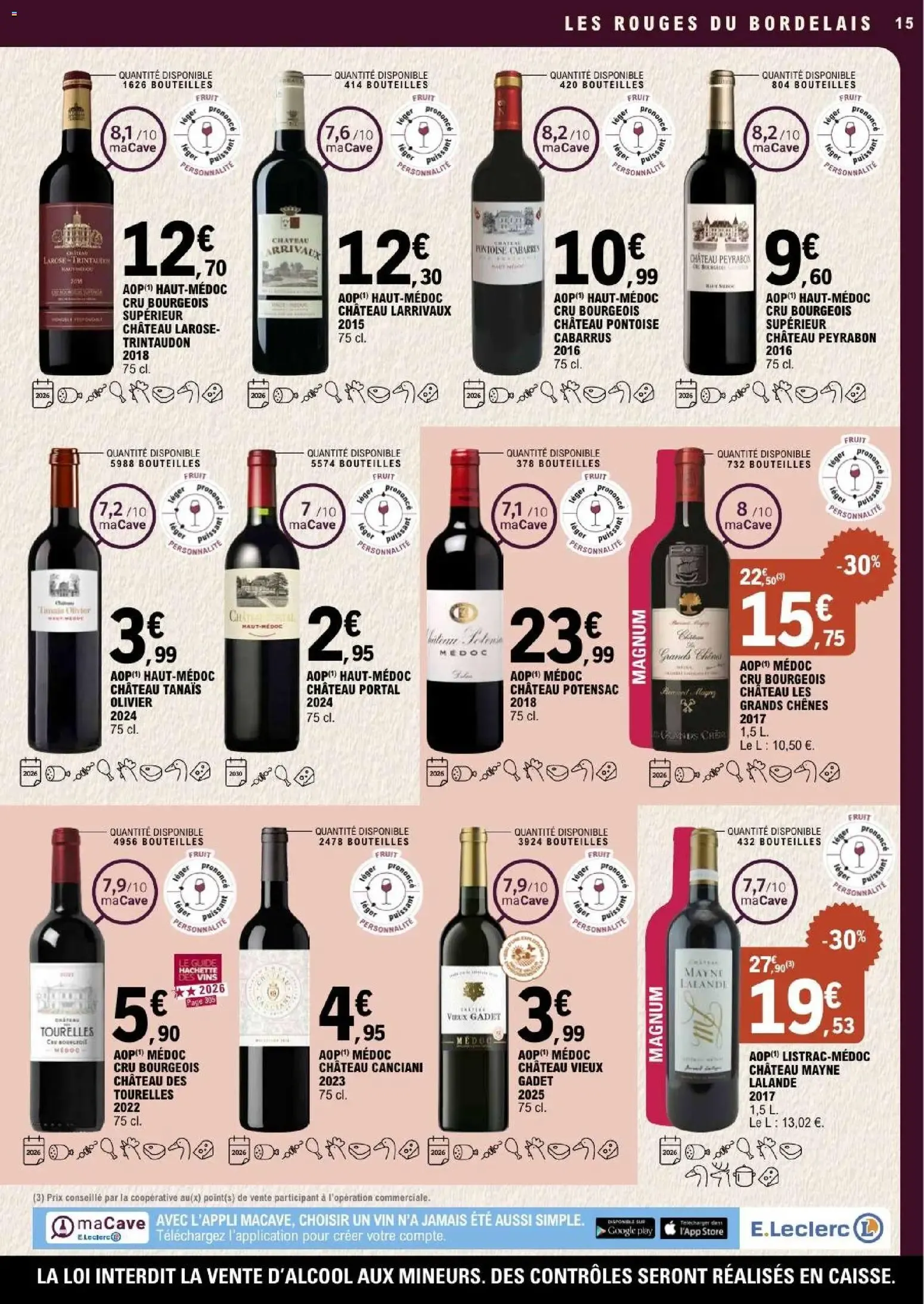 E.Leclerc La Foire aux Vins 2026 du 29 septembre au 10 octobre 2026 - Catalogue page 15