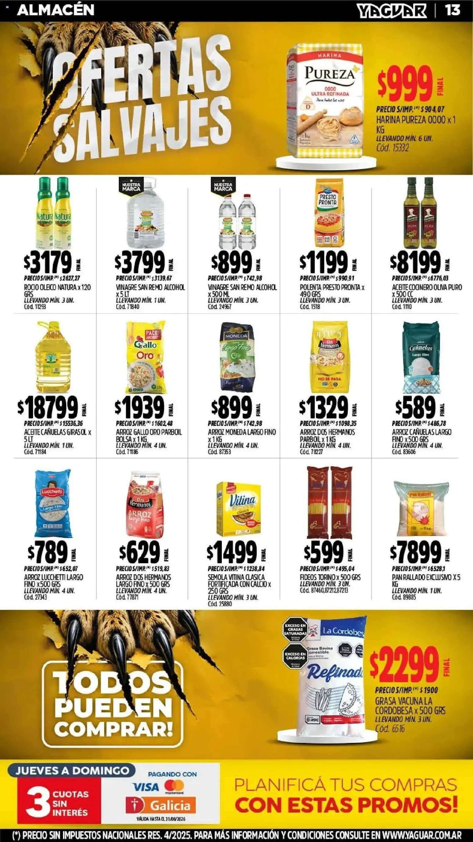 Ofertas de Yaguar - Oferta Semanal Chaco del 03/08/2026 - 08/08/2026 3 de agosto al 8 de agosto 2026 - Página 13 del catálogo