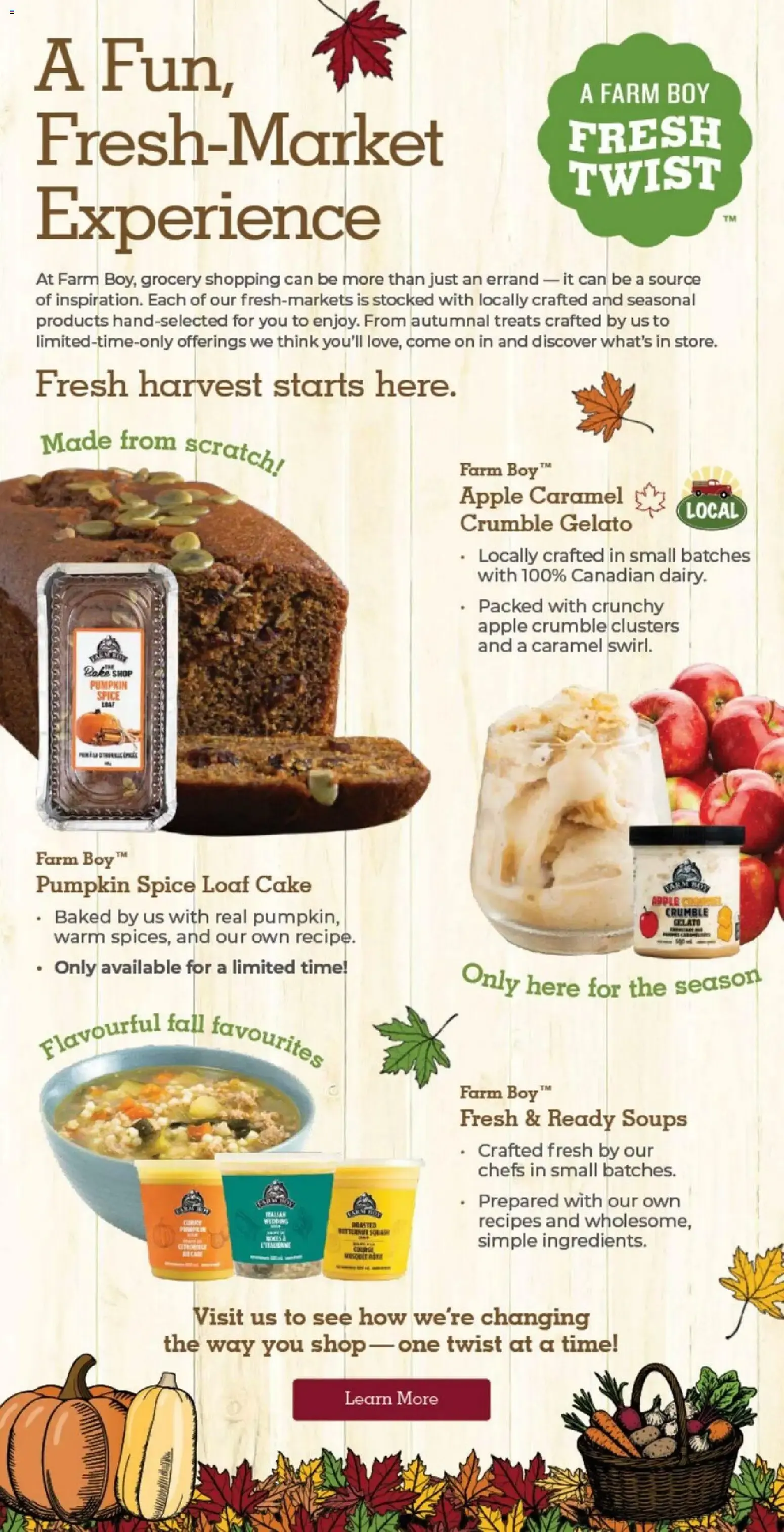 Farm Boy Harvest Table Favourites from October 8 to October 14 2026 - flyer page 12