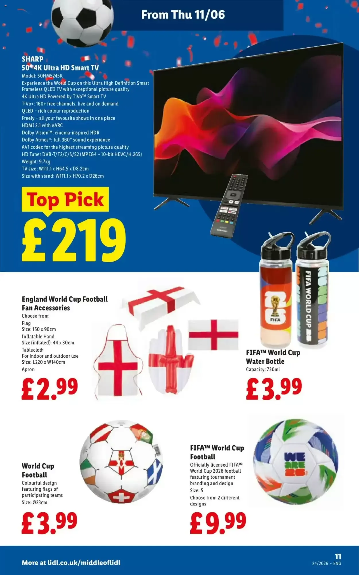 Lidl: Getting Match-Ready (England) from 11 June to 17 June 2026 - Catalogue Page 11